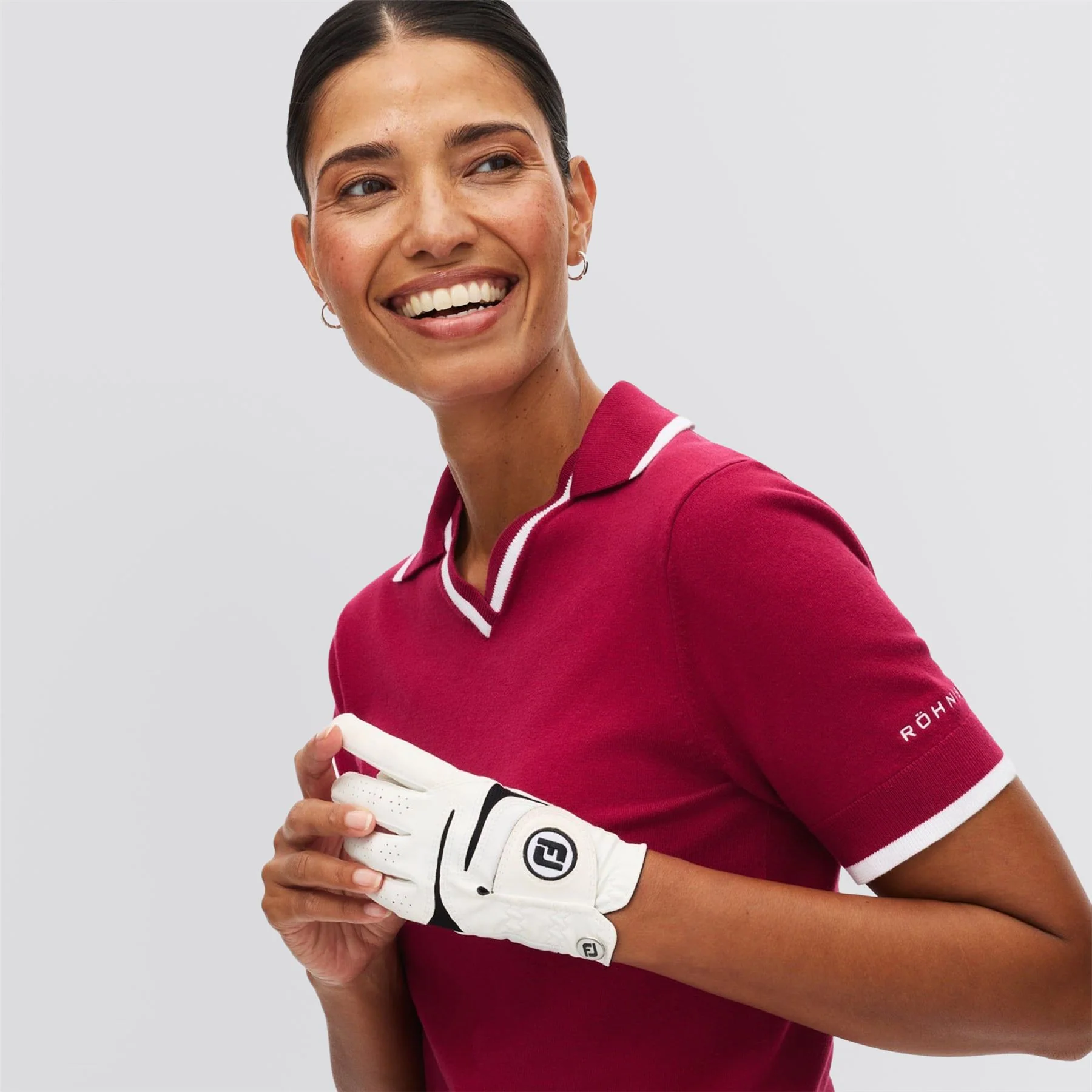 Swing Knitted Polo Beet Red