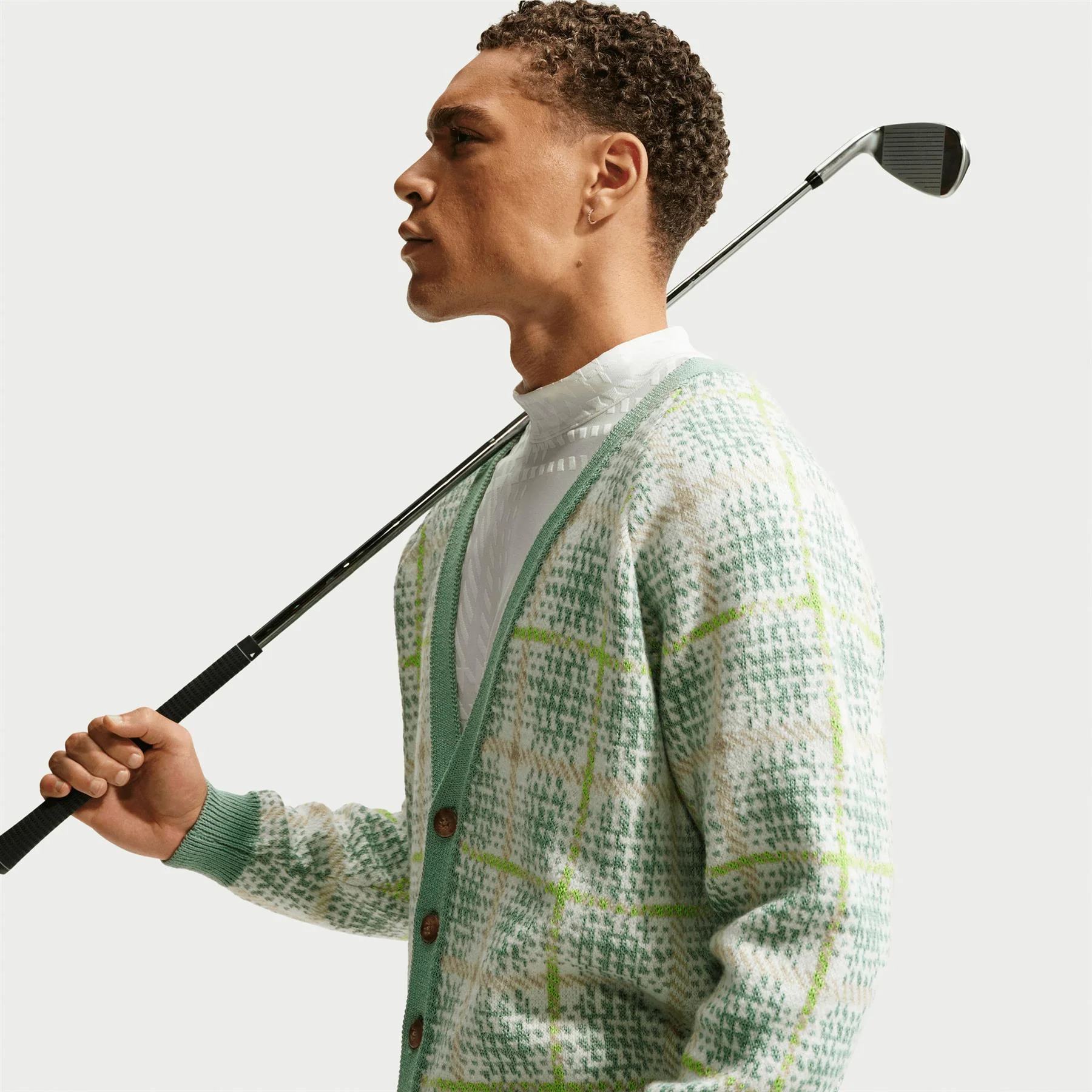 Tartan Loose Cardigan Steam - Image 2