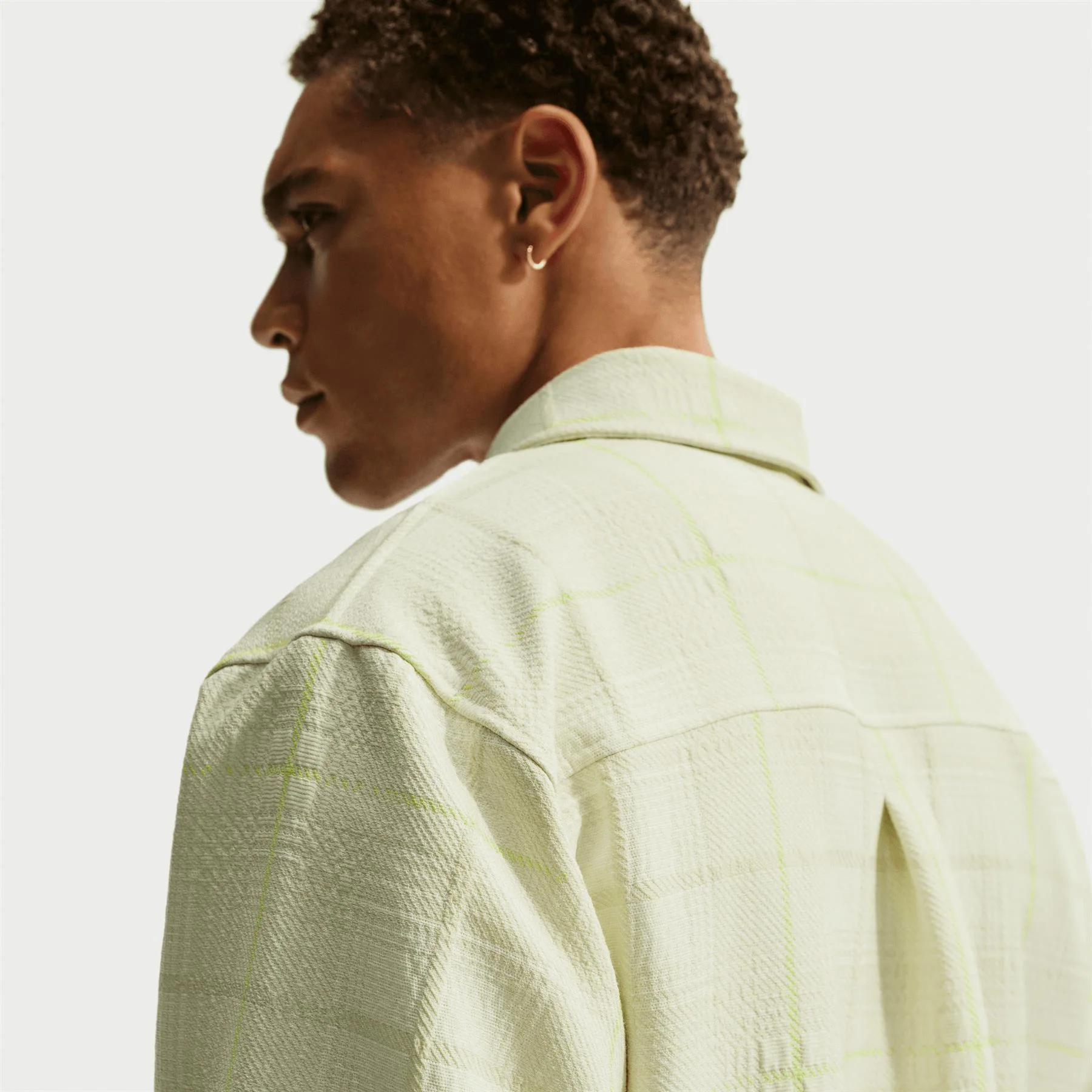 Tartan Loose Jacket Sail/Black - Image 4