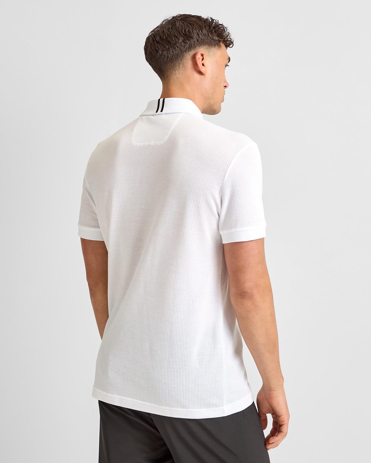 Terrace Zip Polo White - Image 2