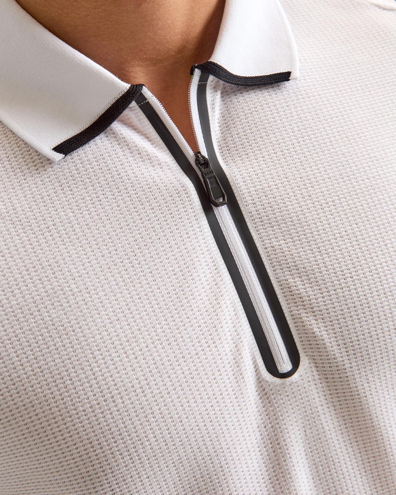 Terrace Zip Polo White - Image 6