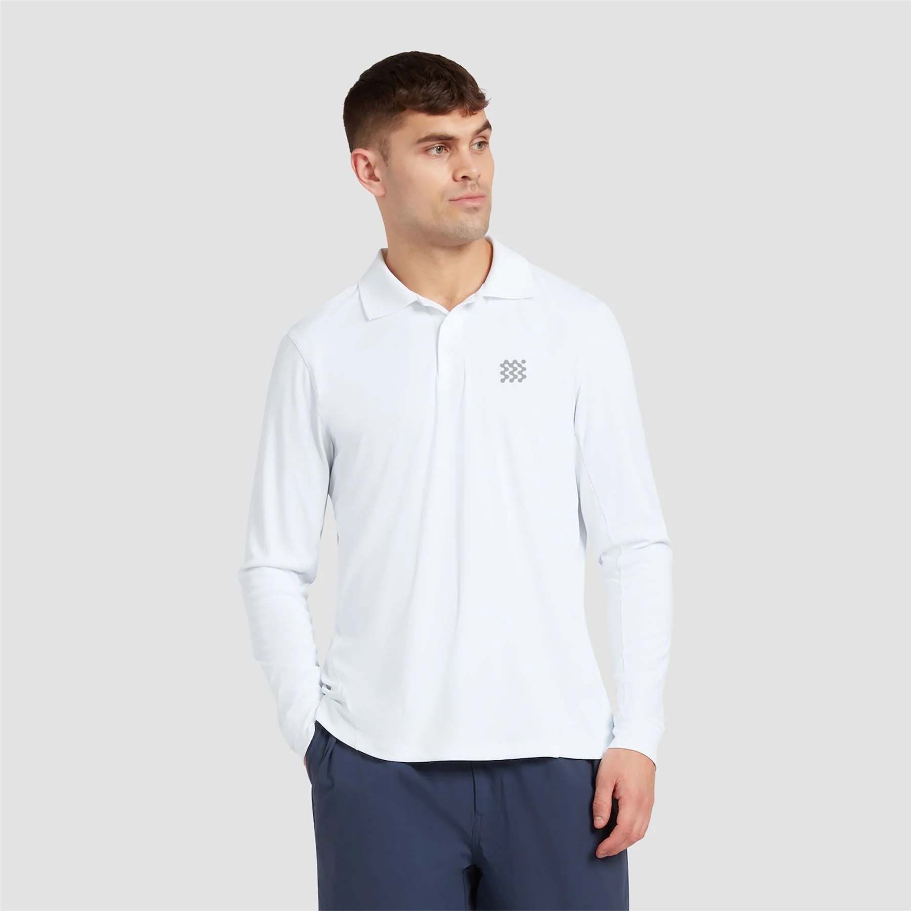 Course LS Polo White - Image 5