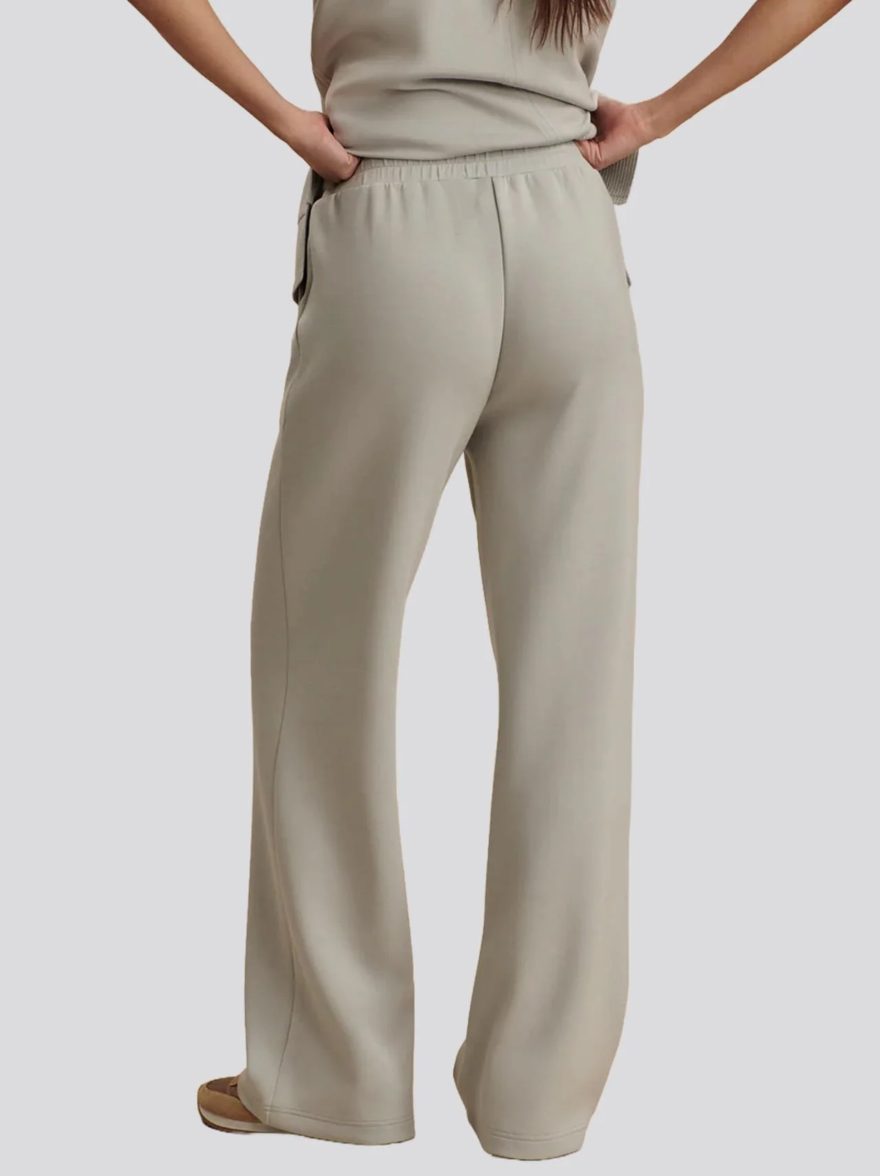 The Wide Leg 28 Inch Pants Blue Clay - Image 2