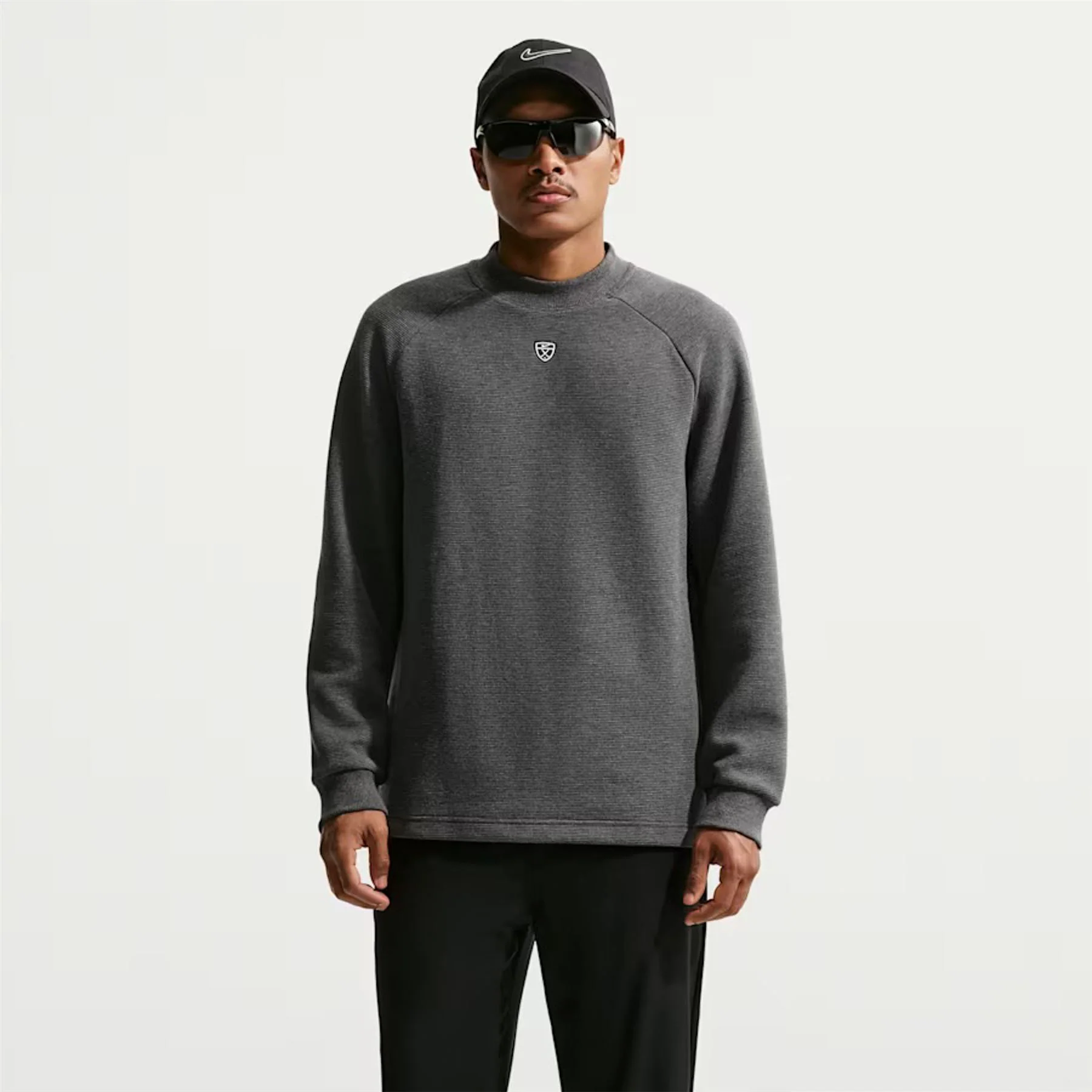 Therma-FIT Par 5 Crew Neck Black/White - Image 4