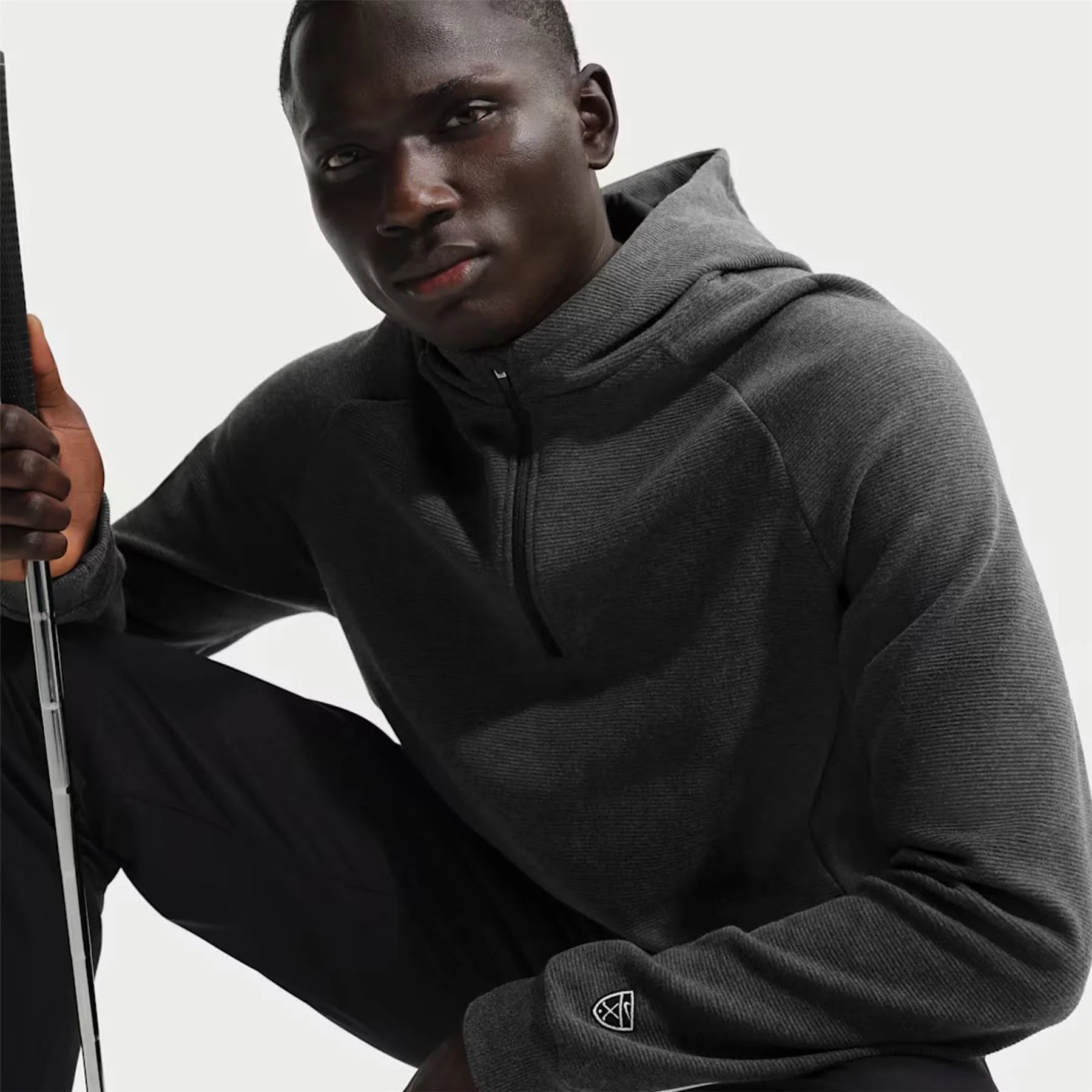 Therma-FIT Par 5 Hoodie Black/White - Image 3