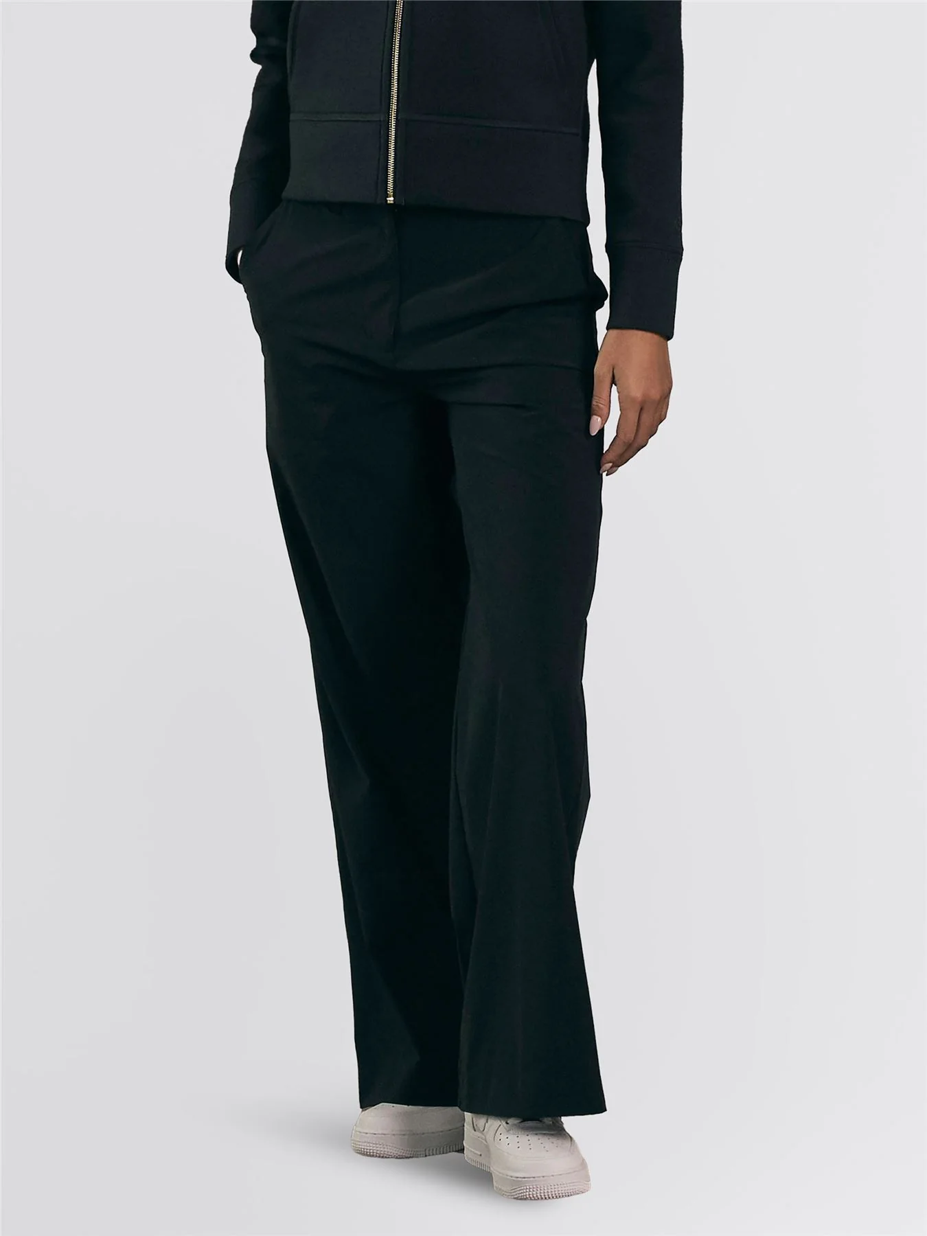 Toni Wide Leg Soft Trousers Black