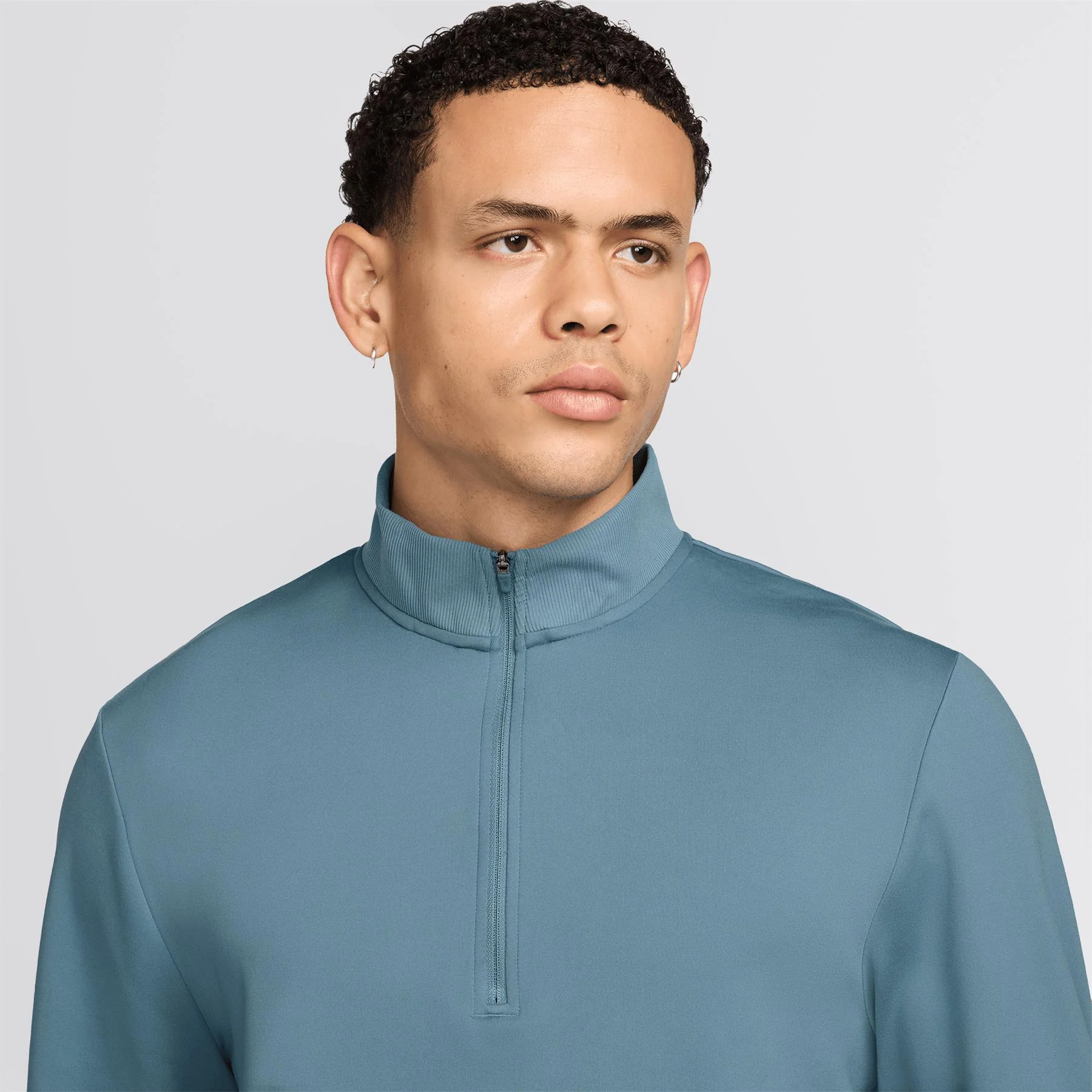 Tour Half Zip Mid Layer Smokey Blue/Pale Ivory - Image 3