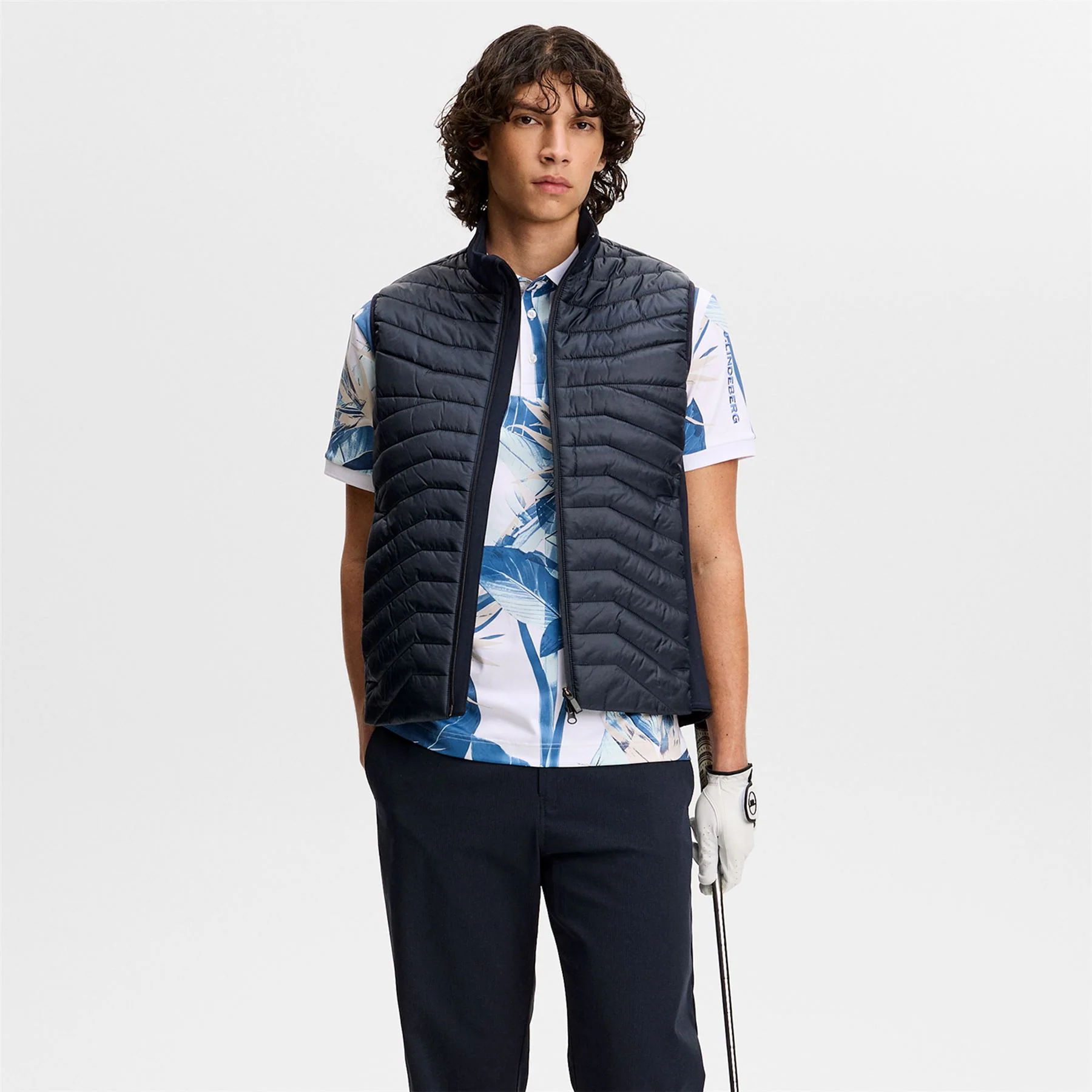 Tour Tech Print Polo Paradise Skylight - Image 3