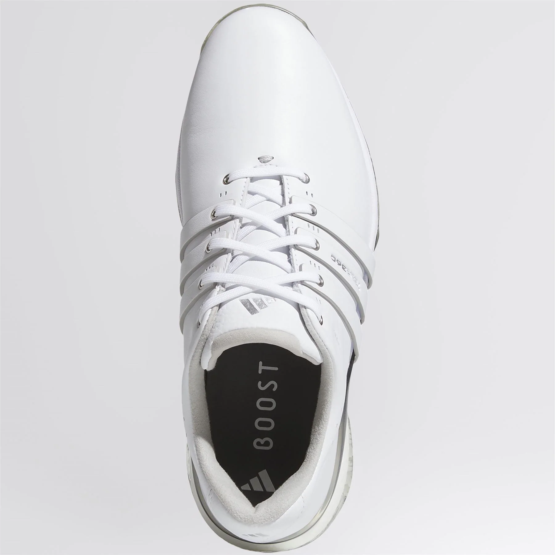 Tour360 25 Spikeless Golf Shoes White/Silver - Image 3