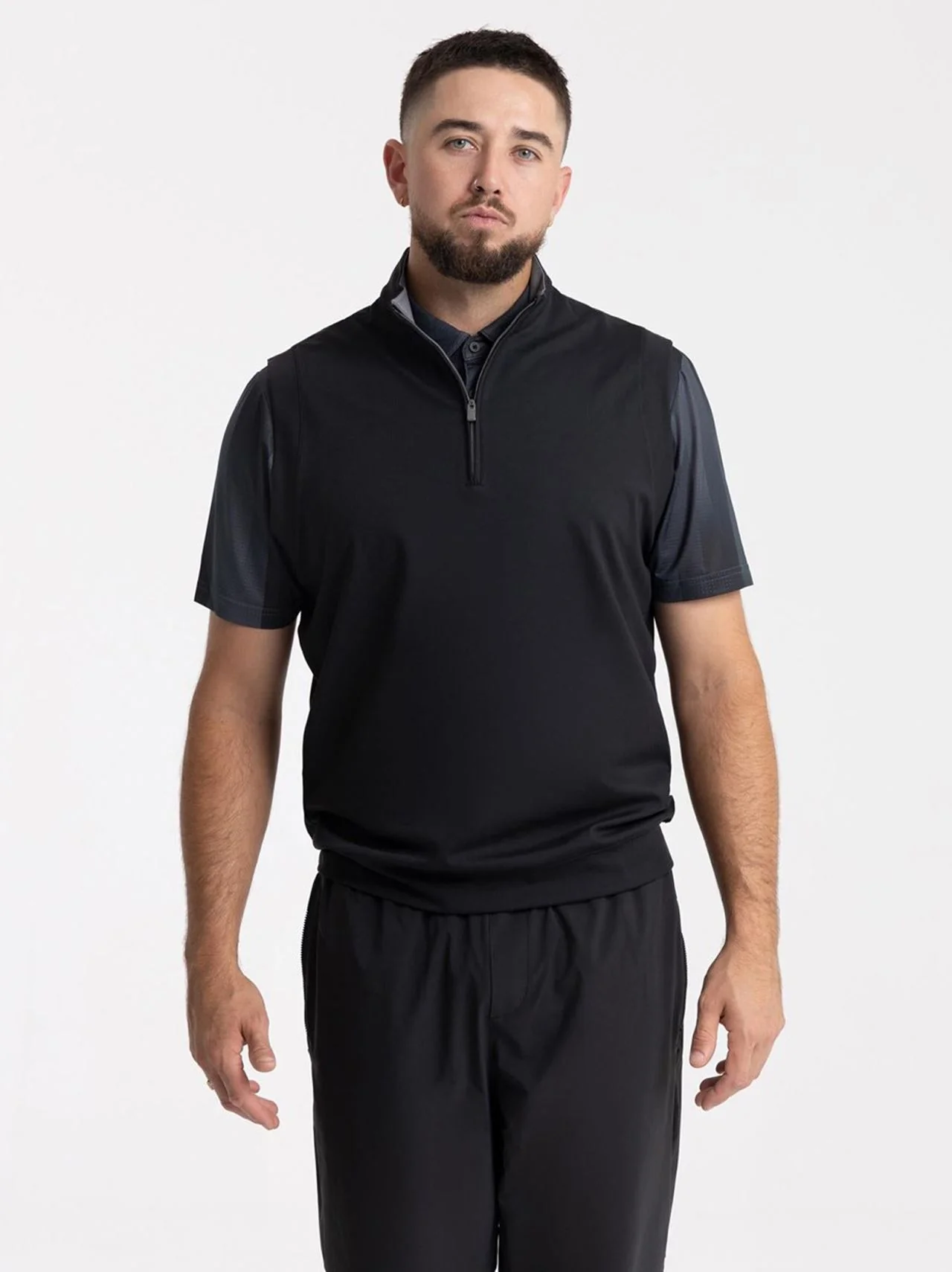 Ultimate365 Classic Quarter Zip Gilet Black