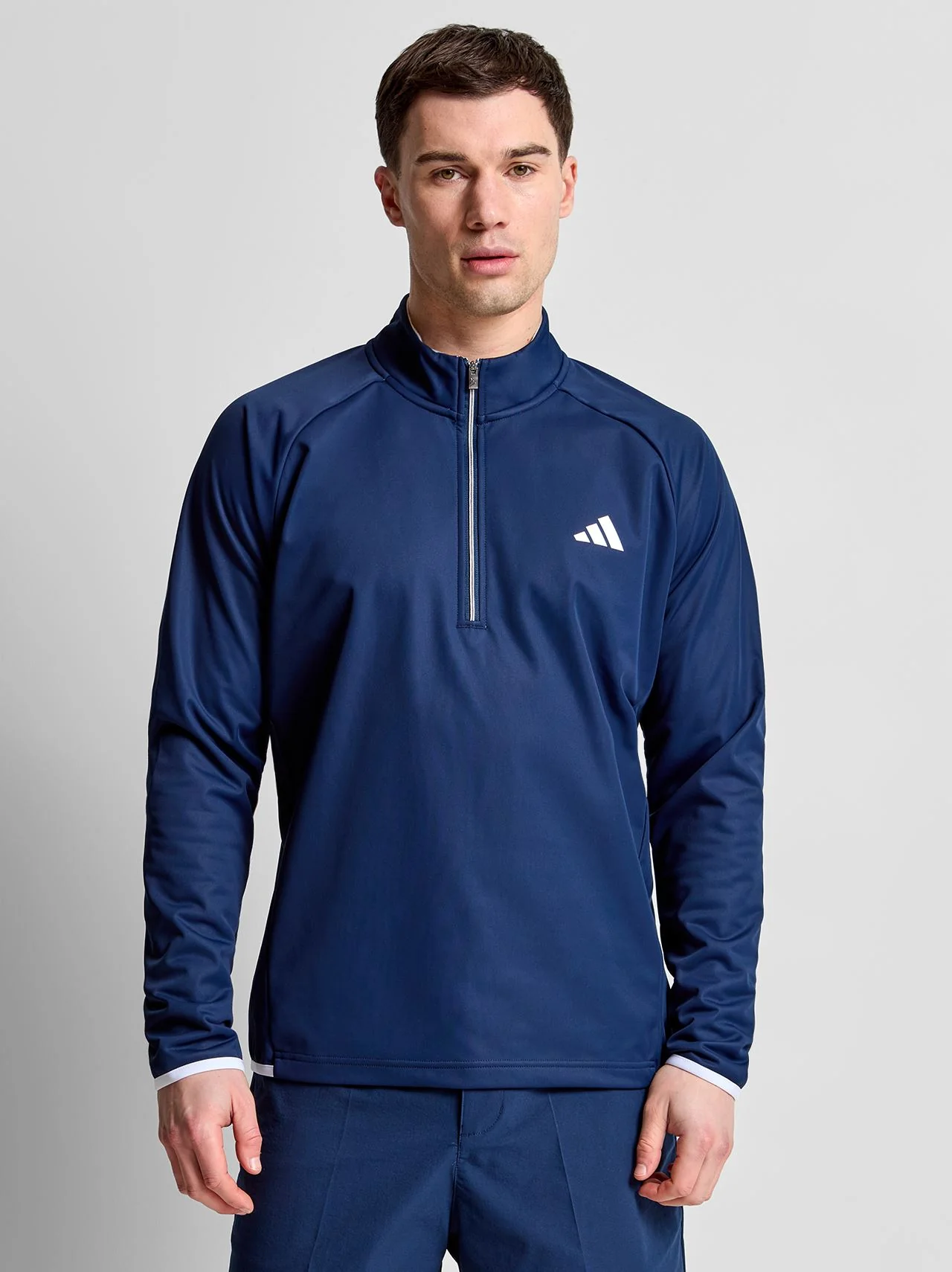 Ultimate365 Durable Wind Quarter Zip Collegiate Navy/White
