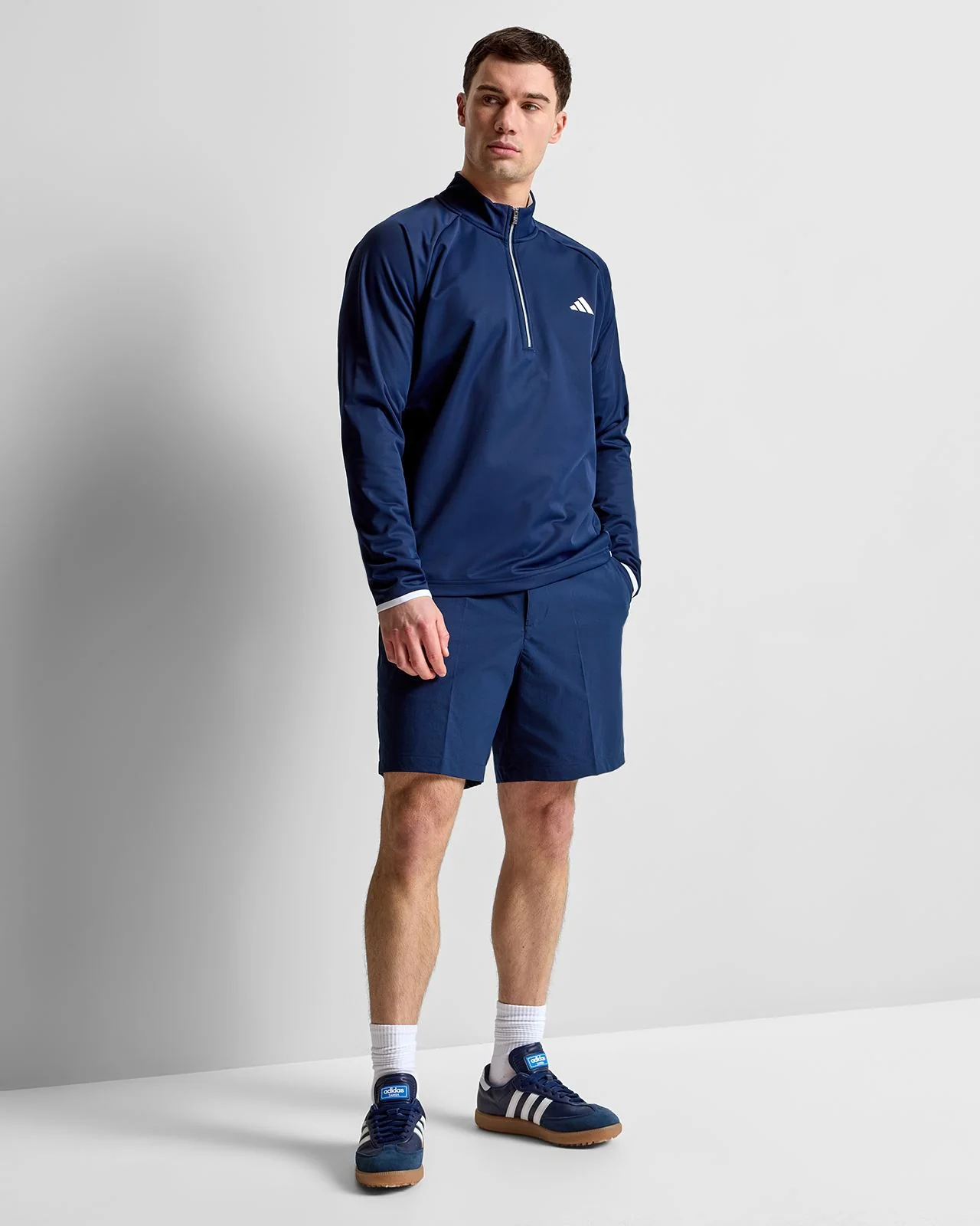Ultimate365 Durable Wind Quarter Zip Collegiate Navy/White - Image 3