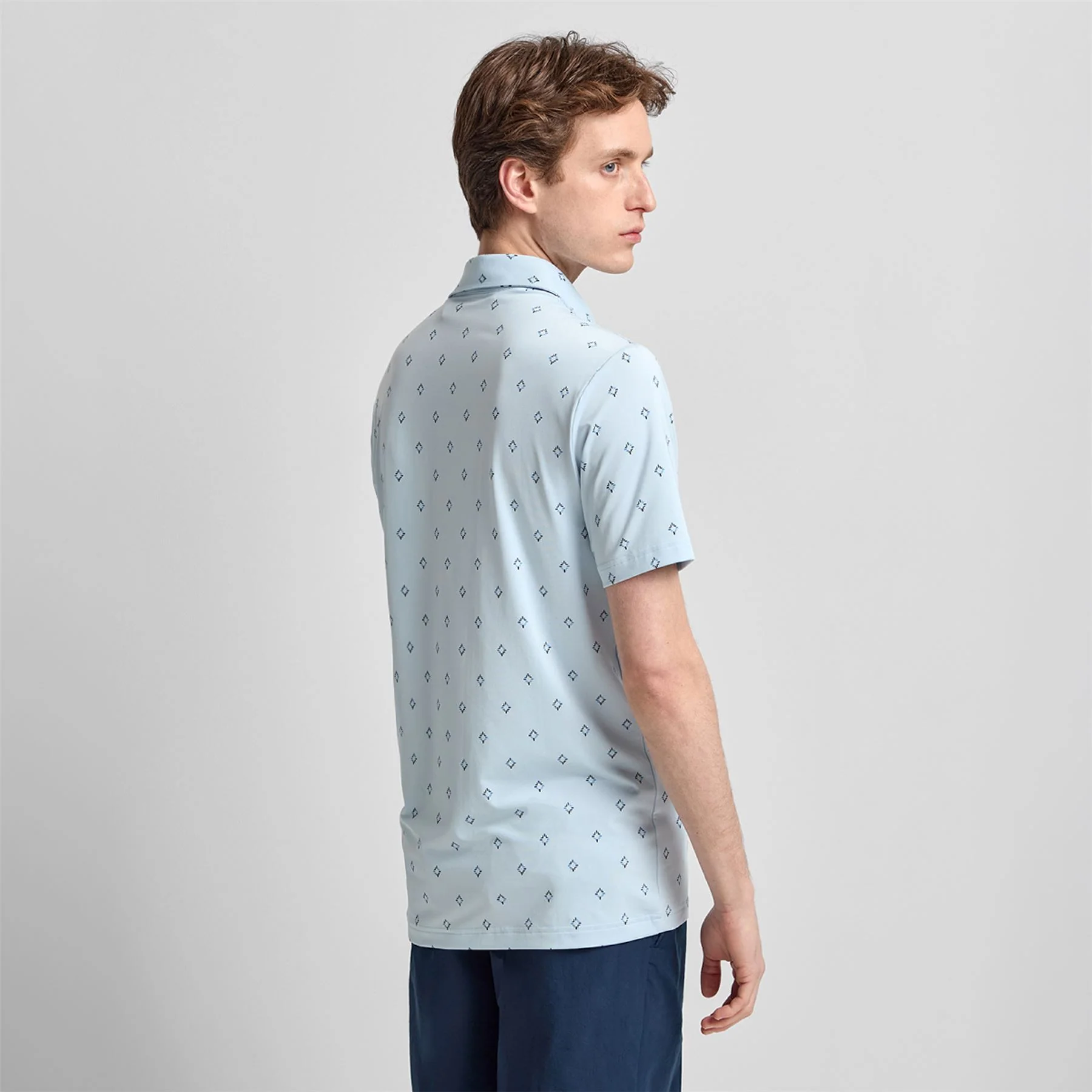Ultimate365 Essence Print Climacool Polo Crystal Sky - Image 2