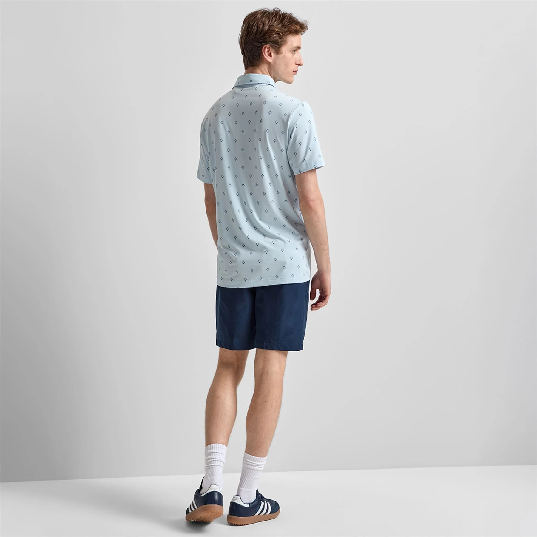 Ultimate365 Essence Print Climacool Polo Crystal Sky - Image 4