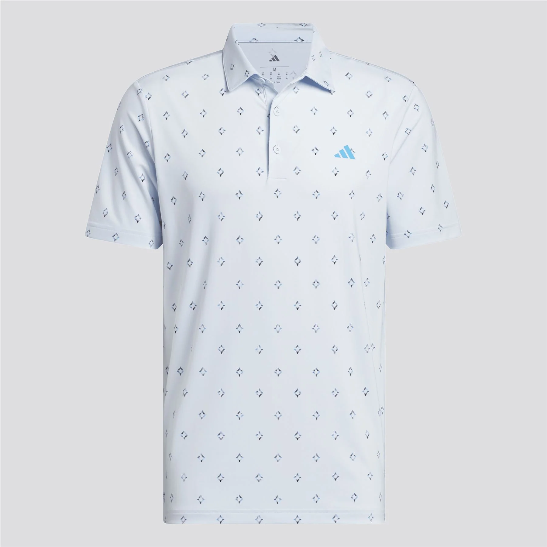 Ultimate365 Essence Print Climacool Polo Crystal Sky - Image 7