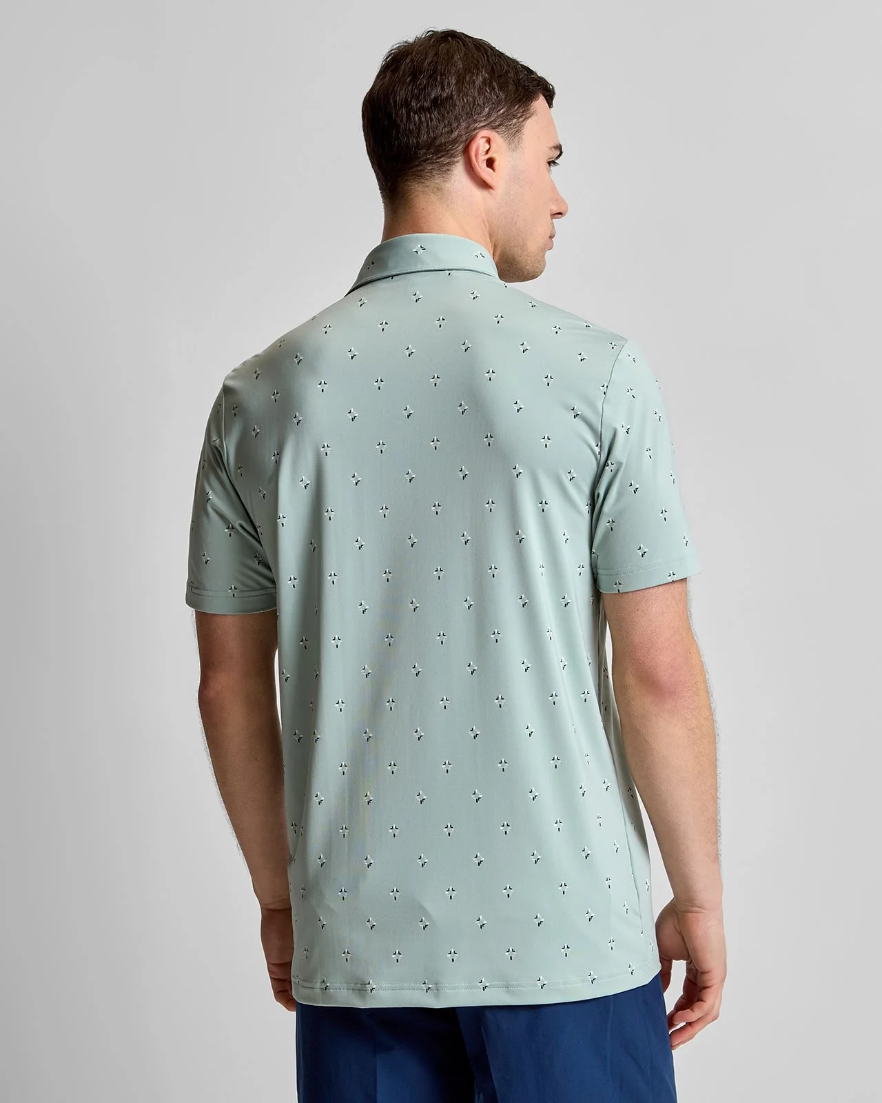 Ultimate365 Essence Print Climacool Polo Wonder Sage - Image 2