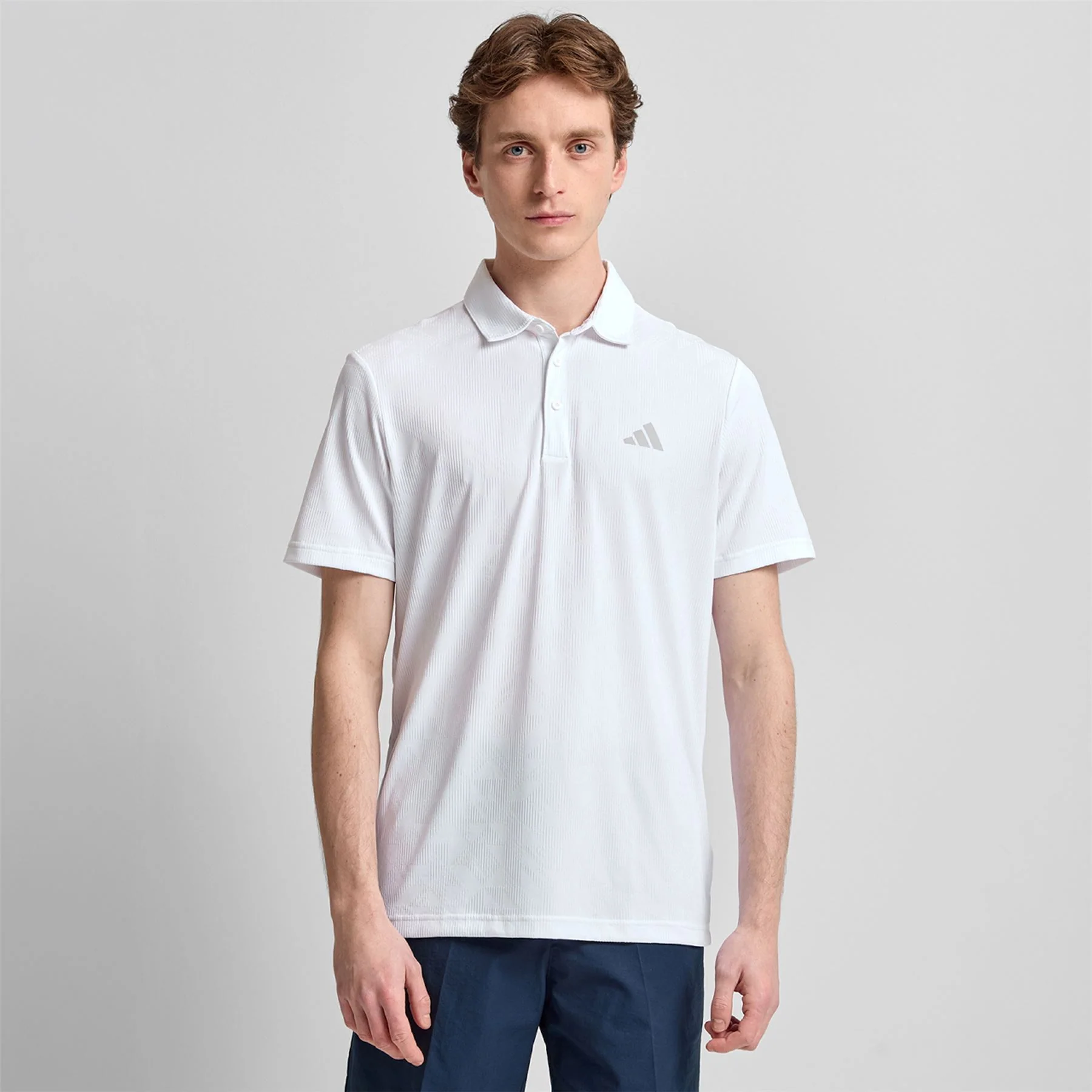 Ultimate365 Jacquard Climacool Polo White