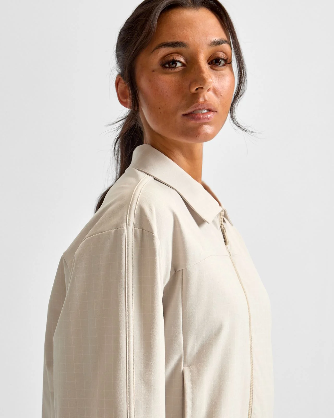 Ultimate365+ Peplum Grid Jacket Wonder Alumina - Image 5