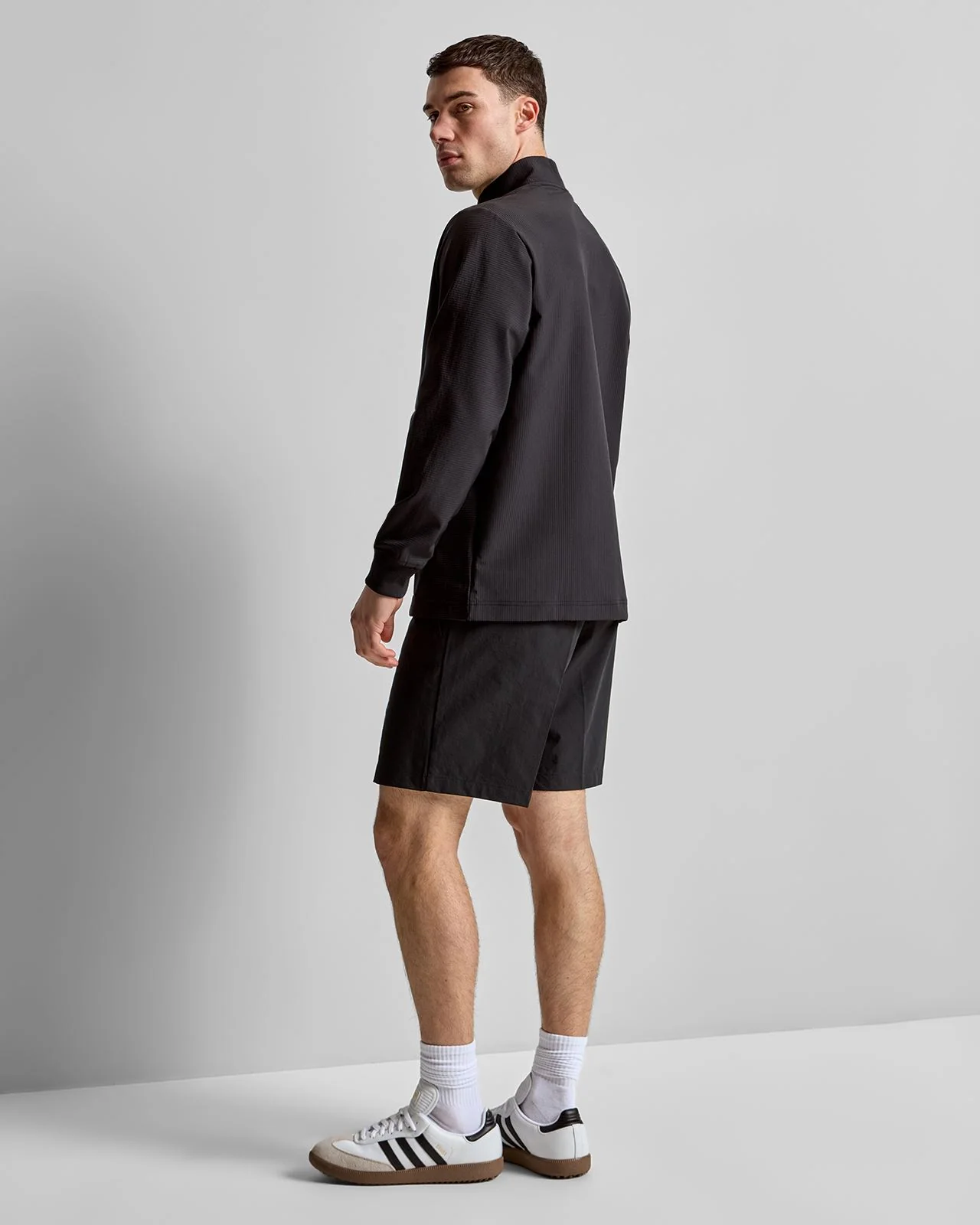 Ultimate365 Textured Woven Full Zip Mid Layer Black - Image 4