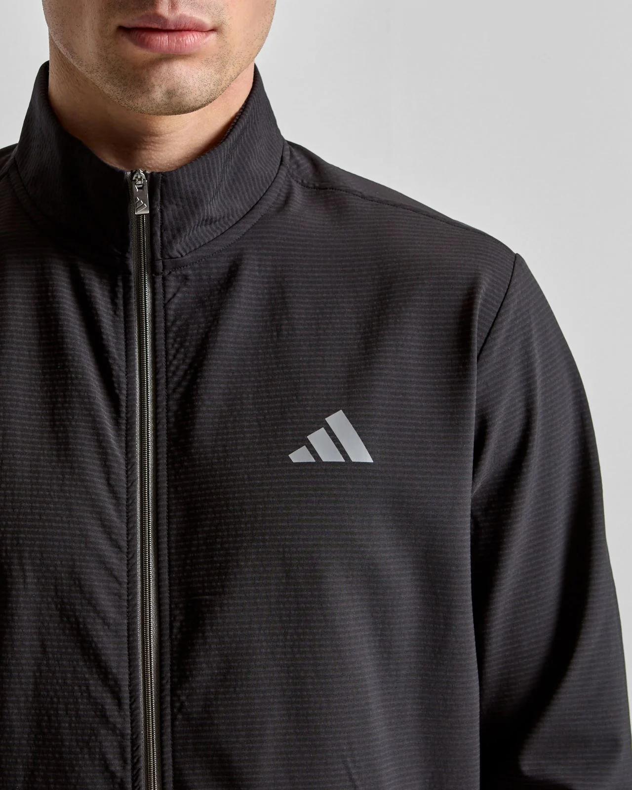 Ultimate365 Textured Woven Full Zip Mid Layer Black - Image 5