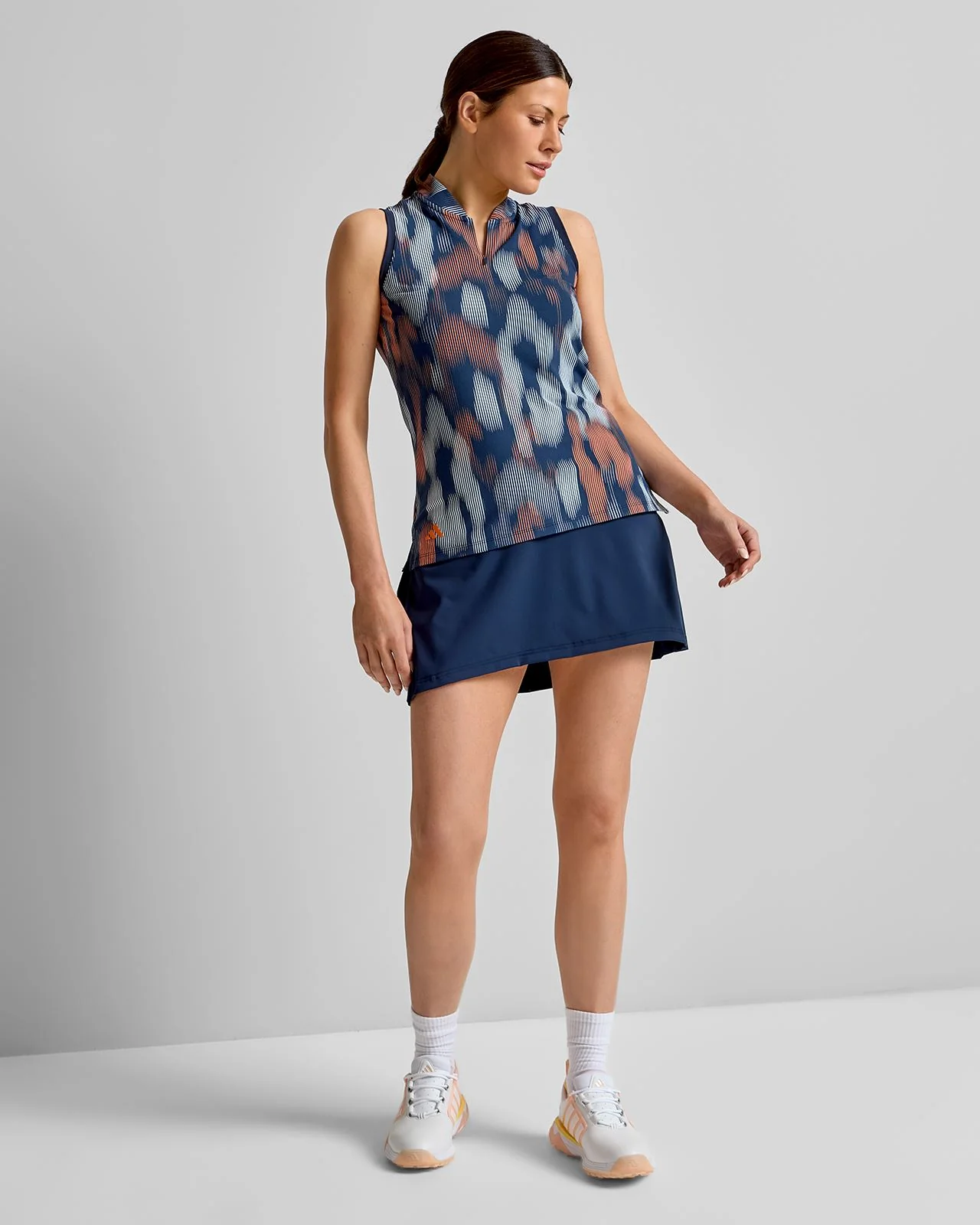 Ultimate365 Tour Printed SL Polo Collegiate Navy - Image 3
