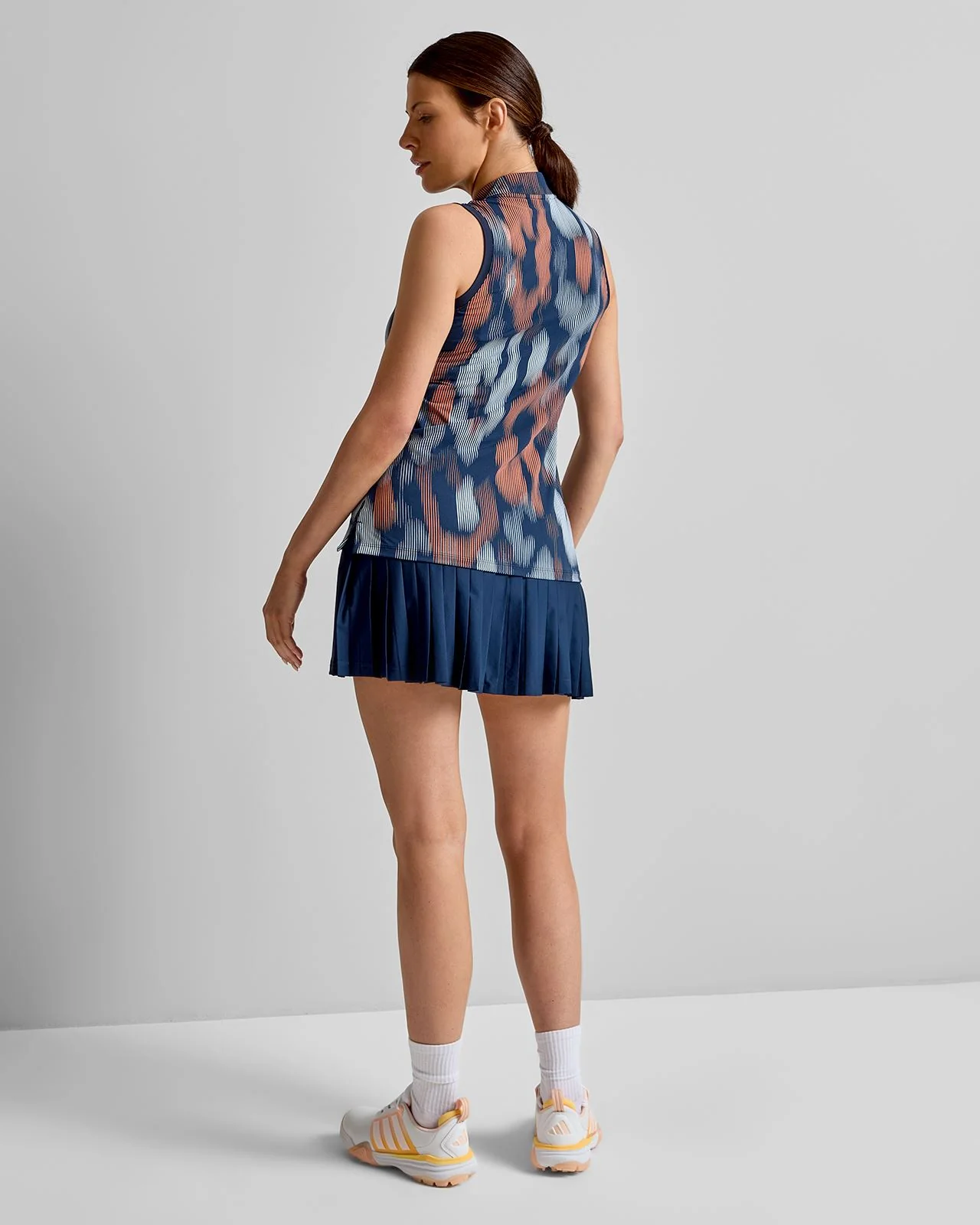 Ultimate365 Tour Printed SL Polo Collegiate Navy - Image 4