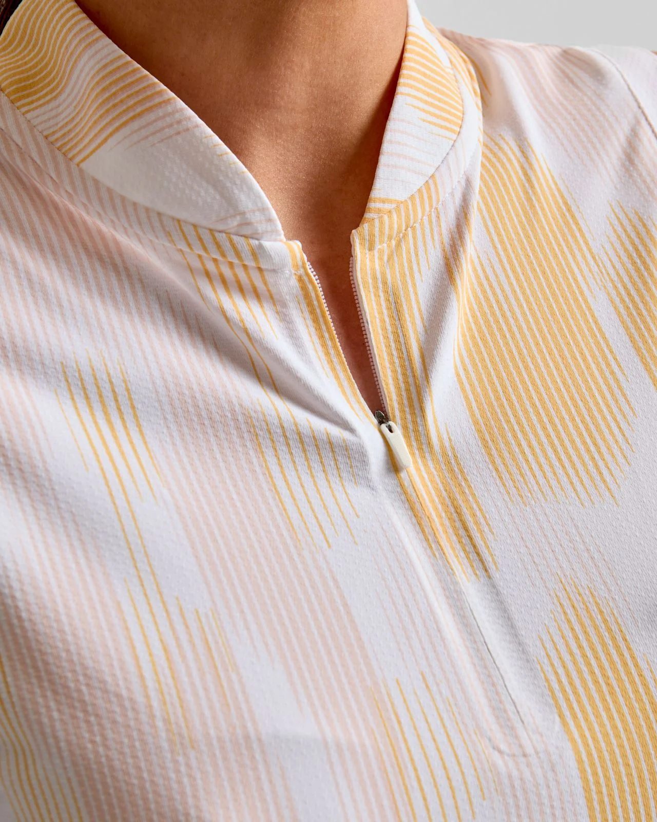 Ultimate365 Tour Printed SL Polo Semi Ice Tangerine - Image 5