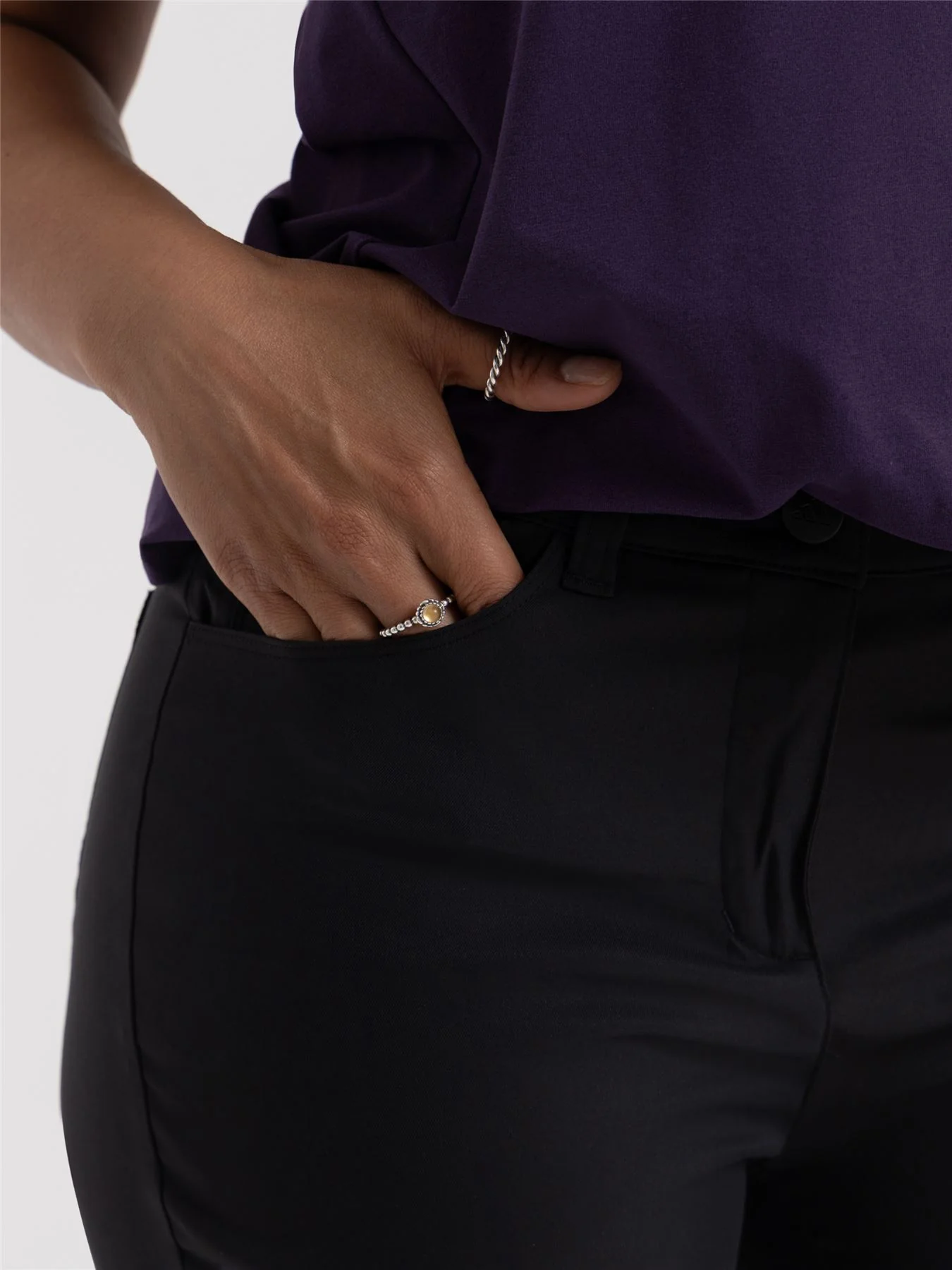 Ultimate365 Twistweave Five-Pocket Trousers Black - Image 6