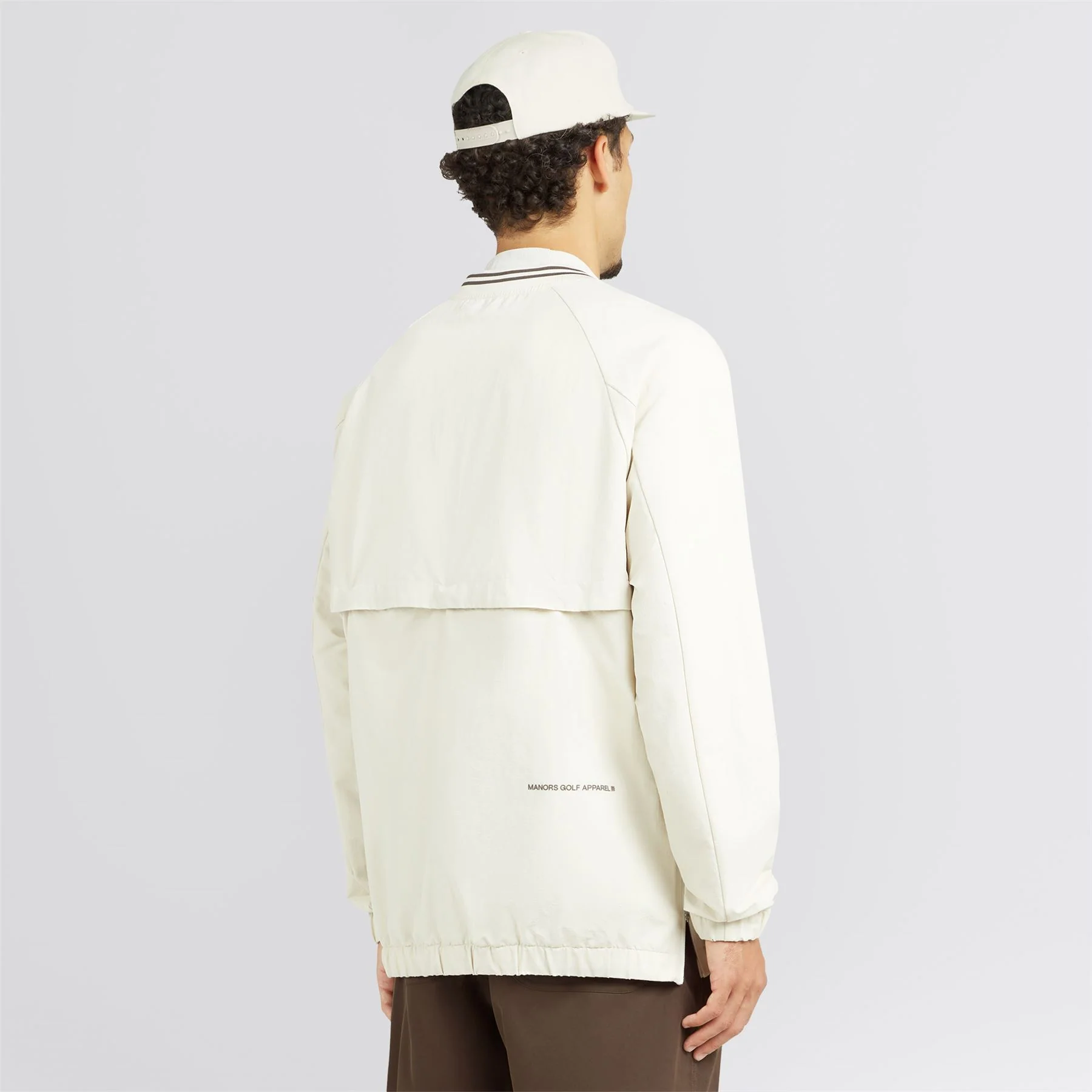 V-Neck Pullover Windbreaker Ivory - Image 2