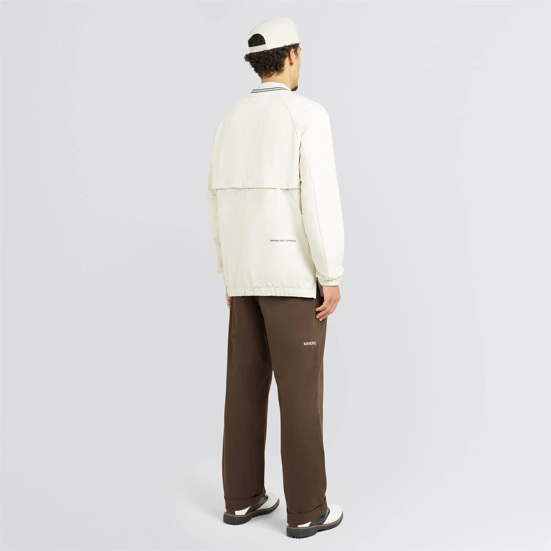 V-Neck Pullover Windbreaker Ivory - Image 4