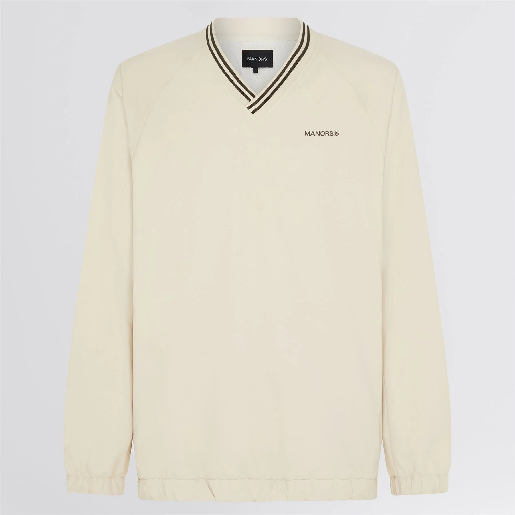 V-Neck Pullover Windbreaker Ivory - Image 9