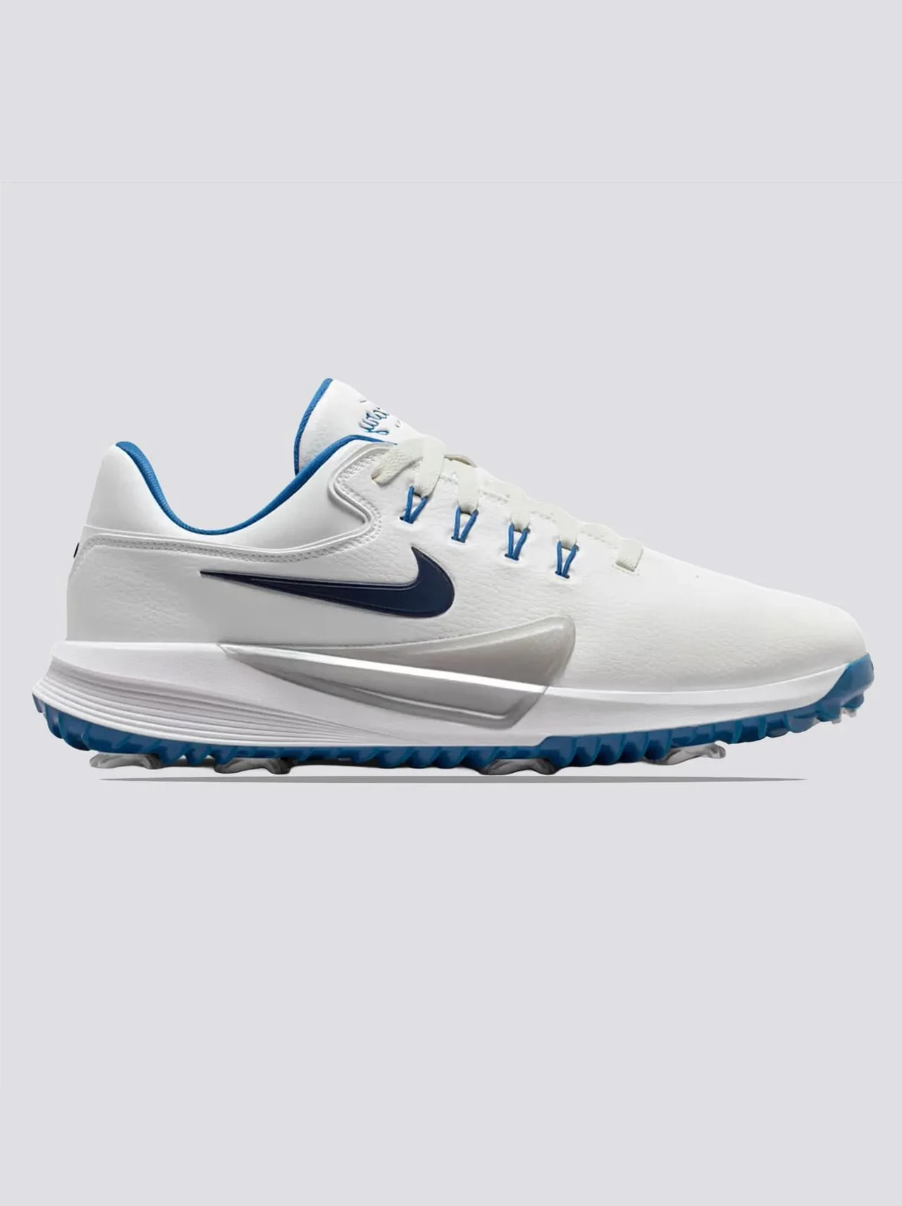 Victory Pro 4 Spiked Golf Shoes Summit White/Obsidian/Court Blue