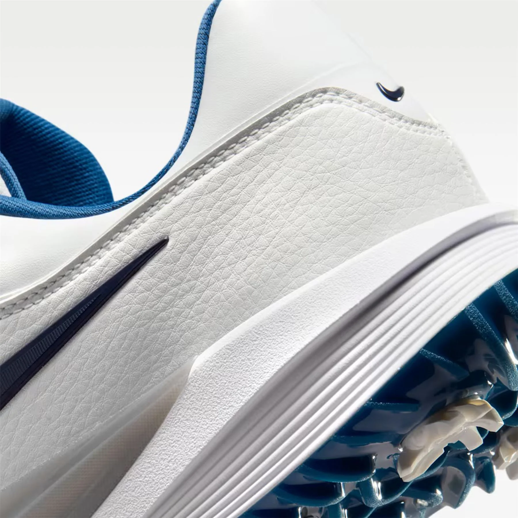 Victory Pro 4 Spiked Golf Shoes Summit White/Obsidian/Court Blue - Image 8