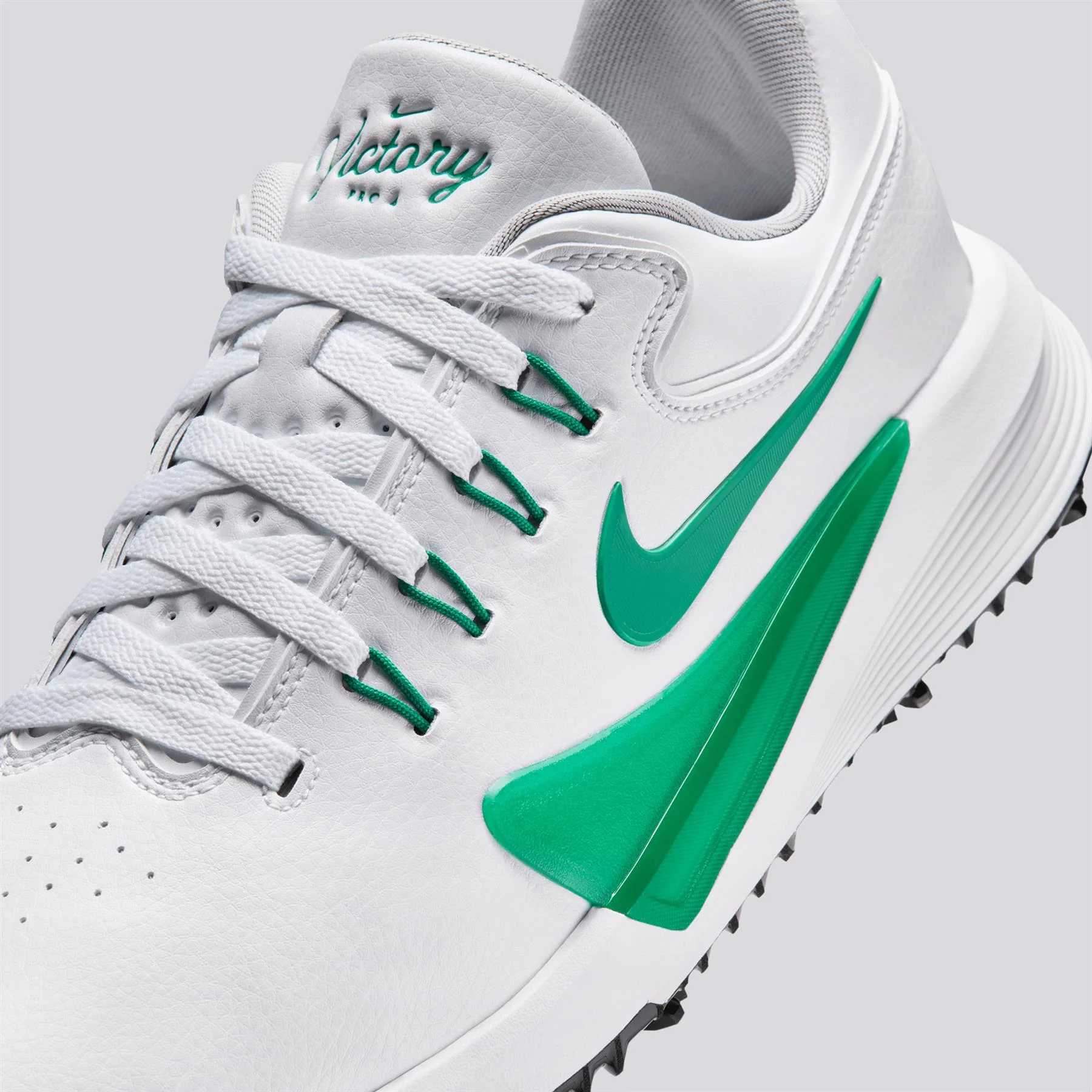 Victory Pro 4 Spiked Golf Shoes White/Black Malachite - Image 7