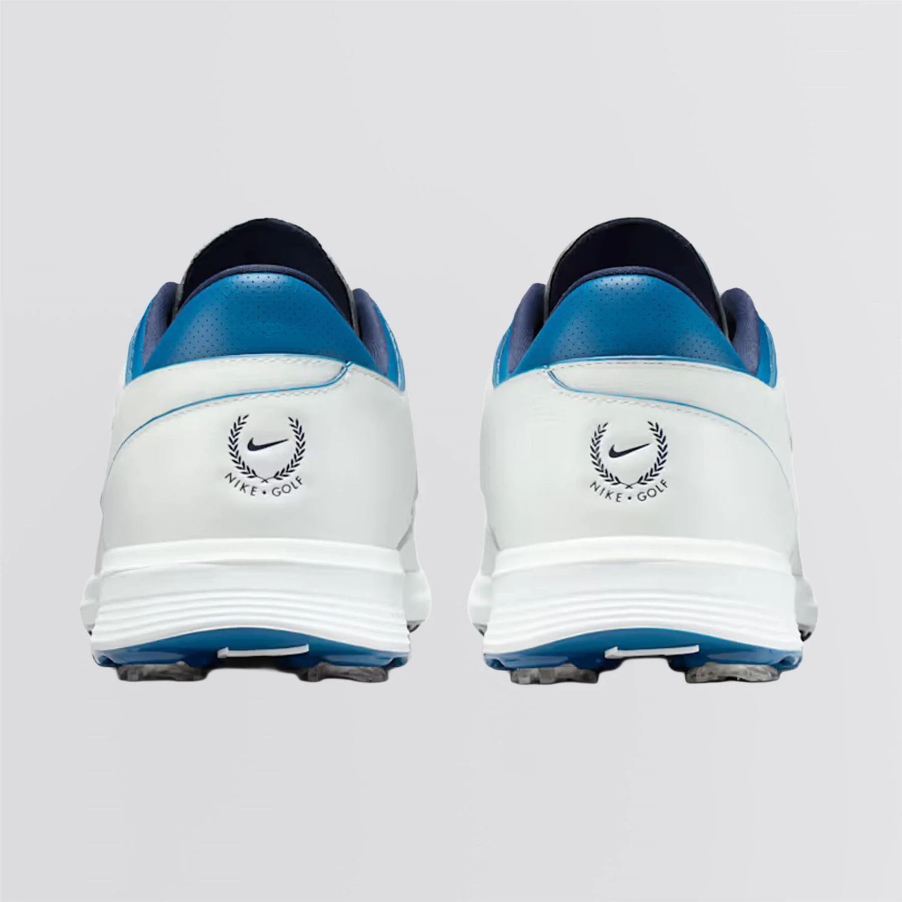 Victory Tour 4 Spiked Golf Shoes Summit White/Metallic Silver/Court Blue - Image 5