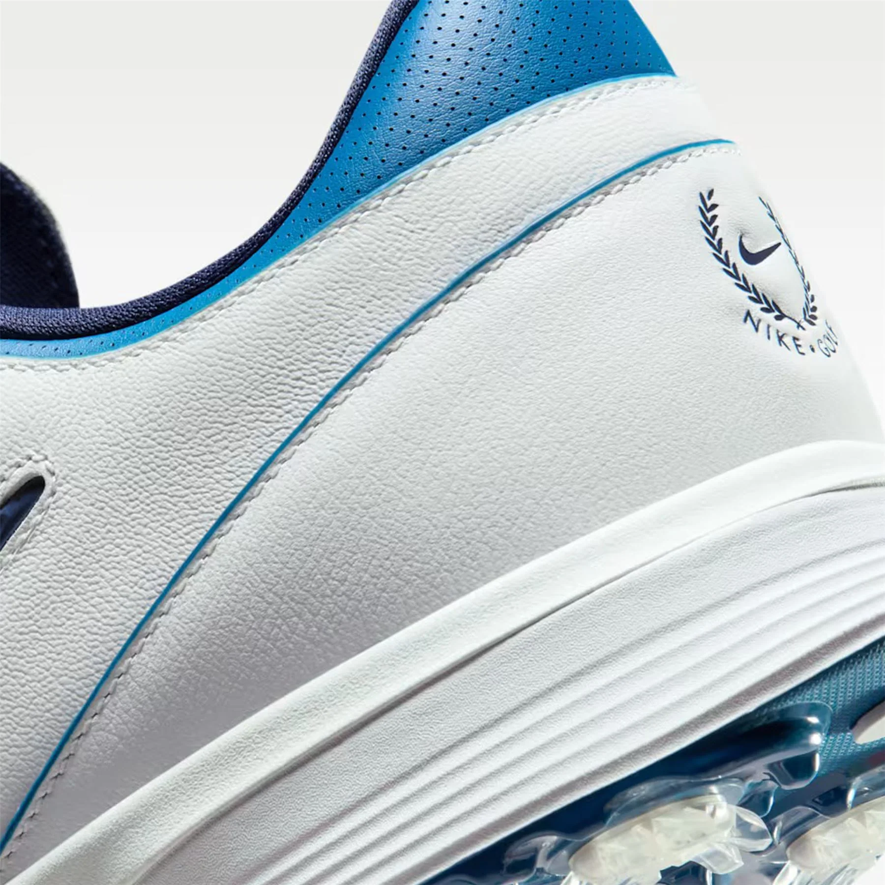 Victory Tour 4 Spiked Golf Shoes Summit White/Metallic Silver/Court Blue - Image 8