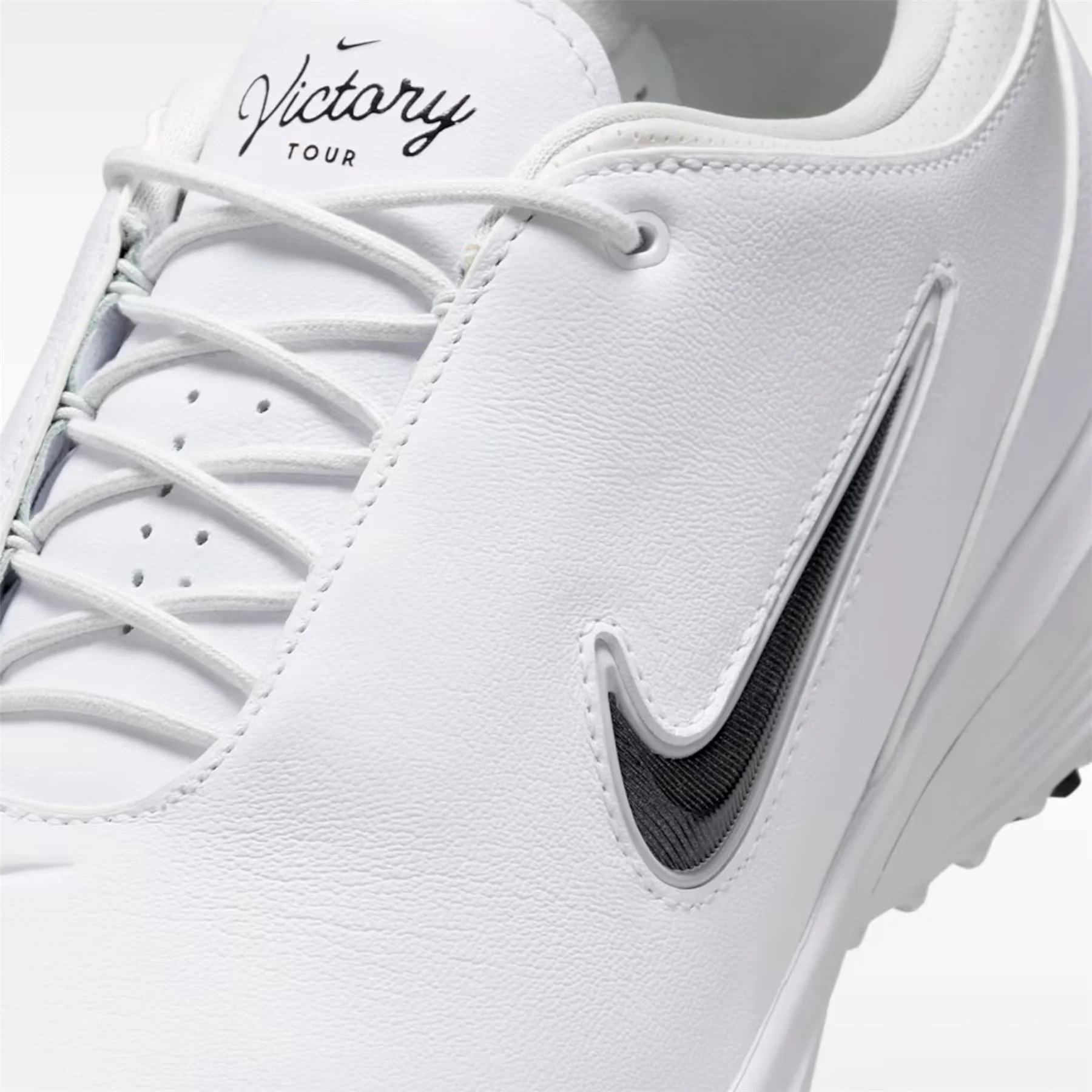 Victory Tour 4 Spiked Golf Shoes White/Black/Photon Dust - Image 7