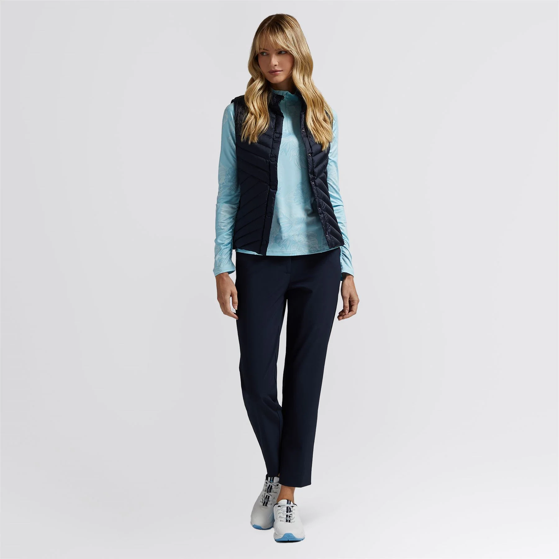 Down Quilted Taffeta Tech Gilet Twilight - Image 3