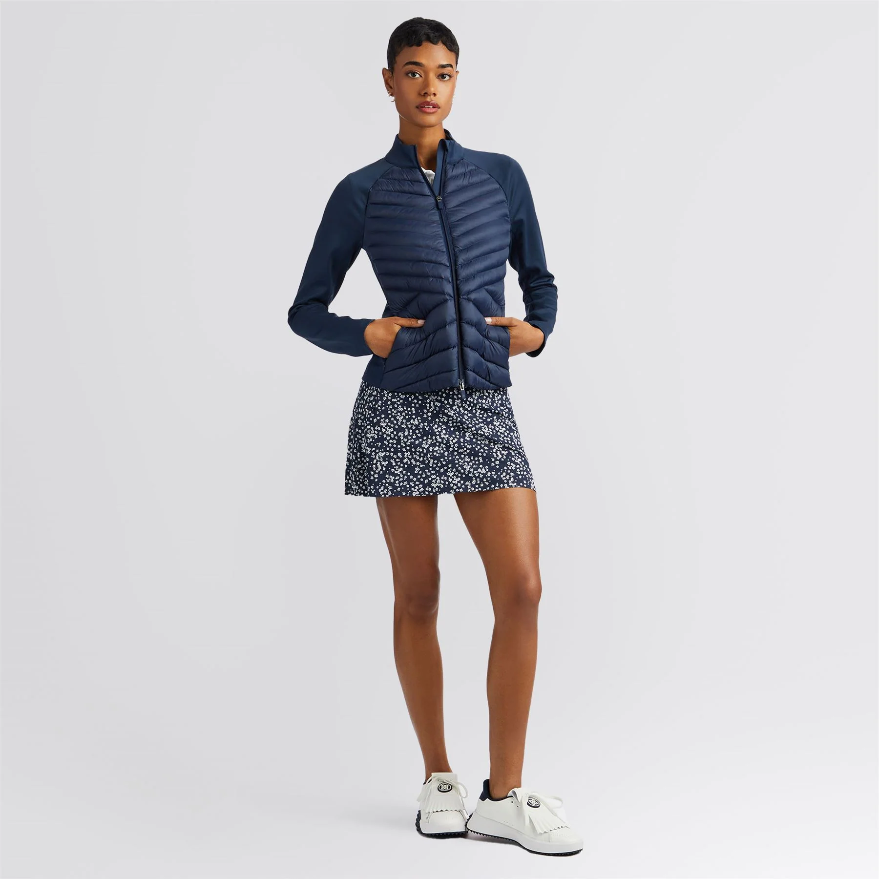 Quilted Nylon Interlock Hybrid Jacket Twilight - Image 3
