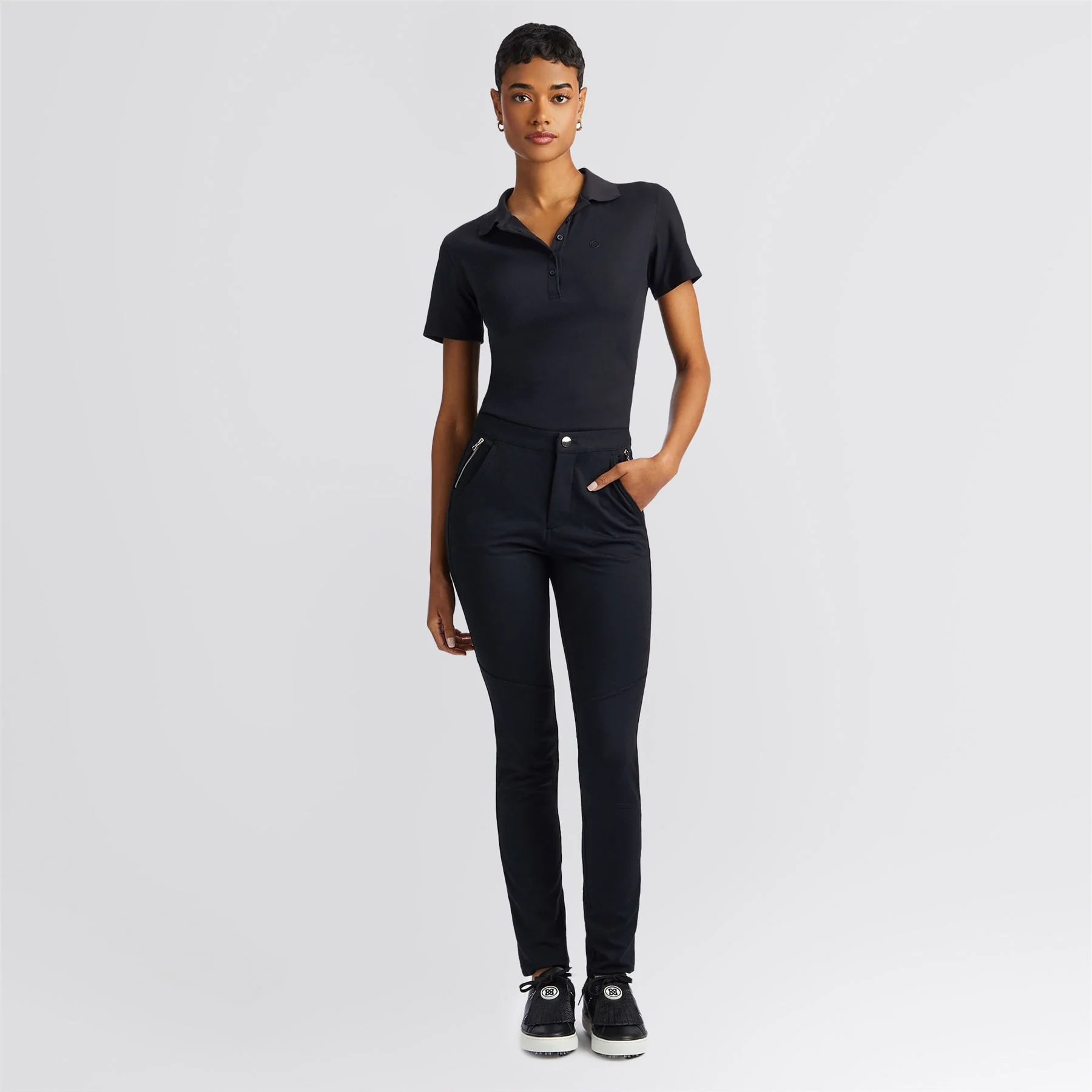 Ribbed Tech Nylon Polo Onyx - Image 3