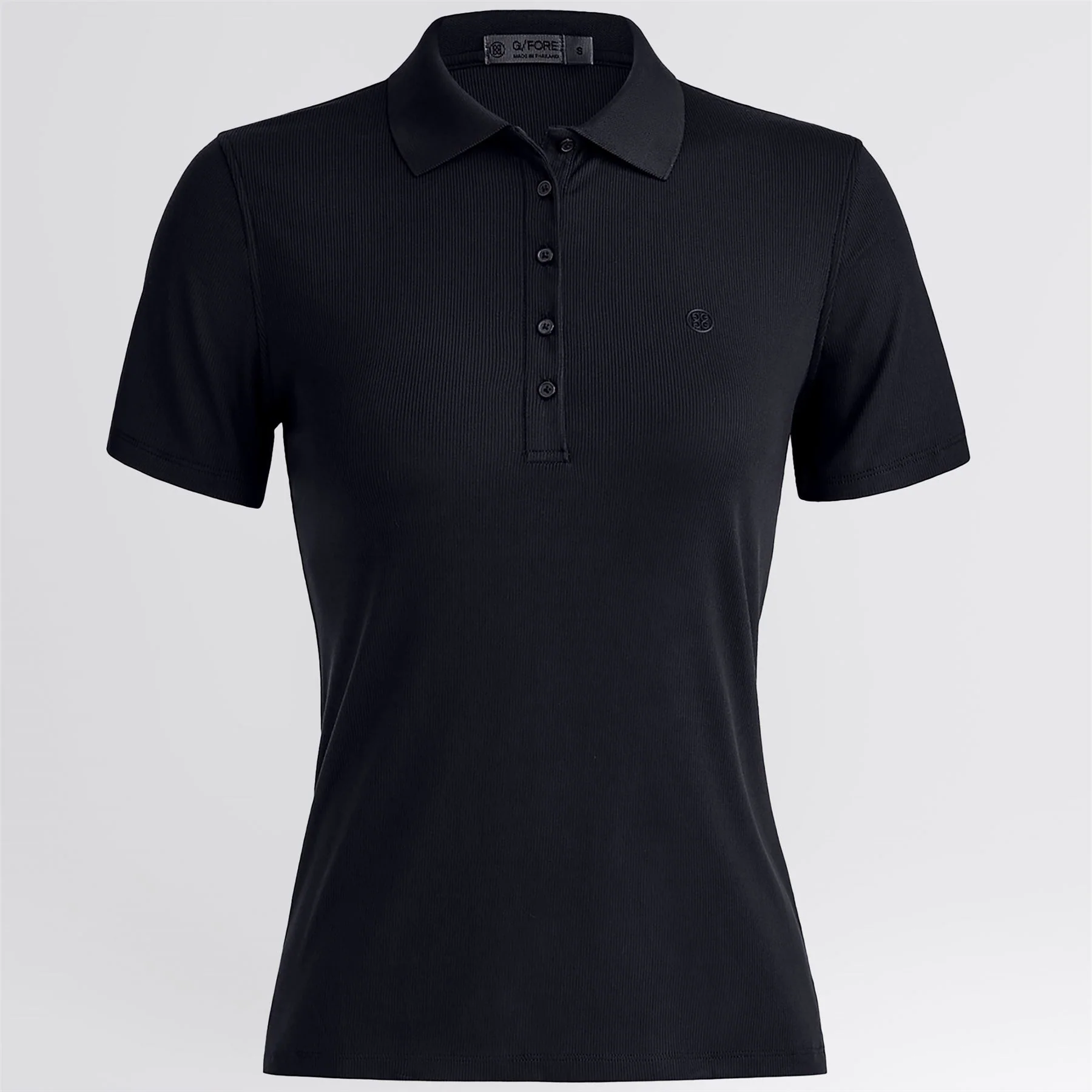 Ribbed Tech Nylon Polo Onyx - Image 6
