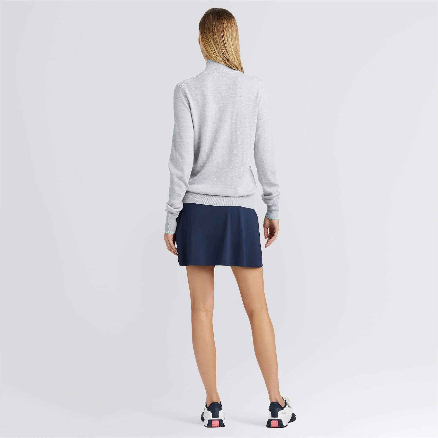 Silky Tech Nylon A-Line Skort Twilight - Image 4