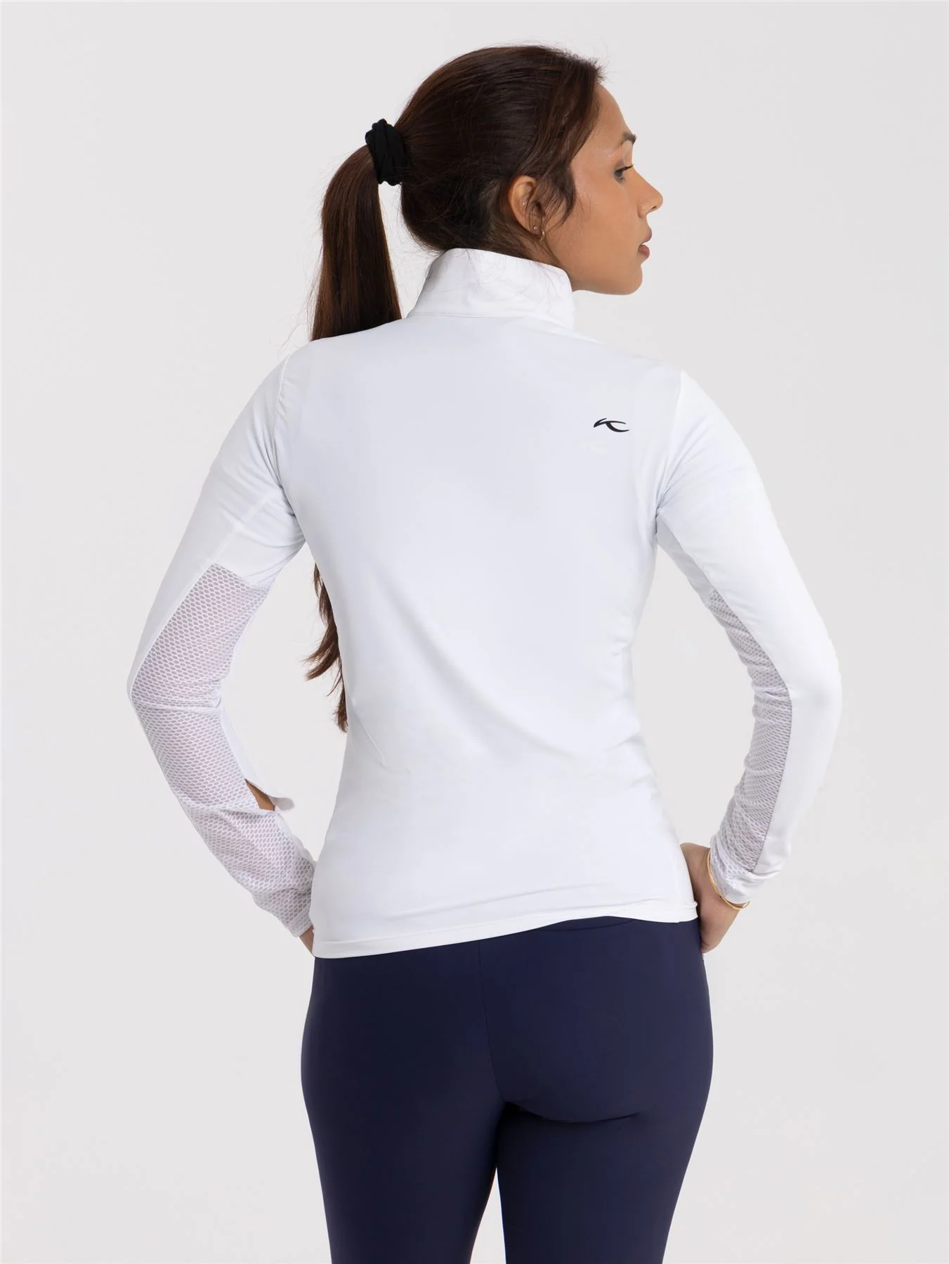 Womens Sunshine Sport Half Zip White - Image 3