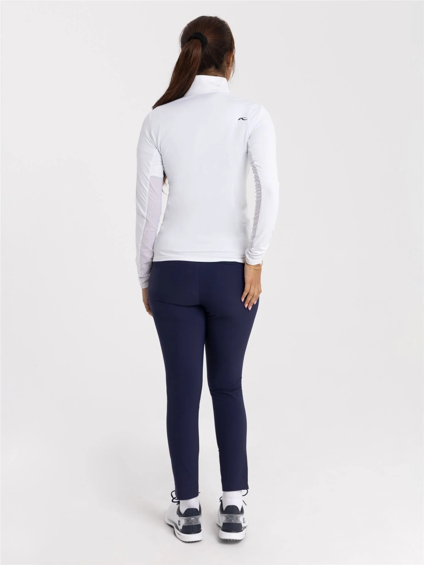 Womens Sunshine Sport Half Zip White - Image 4