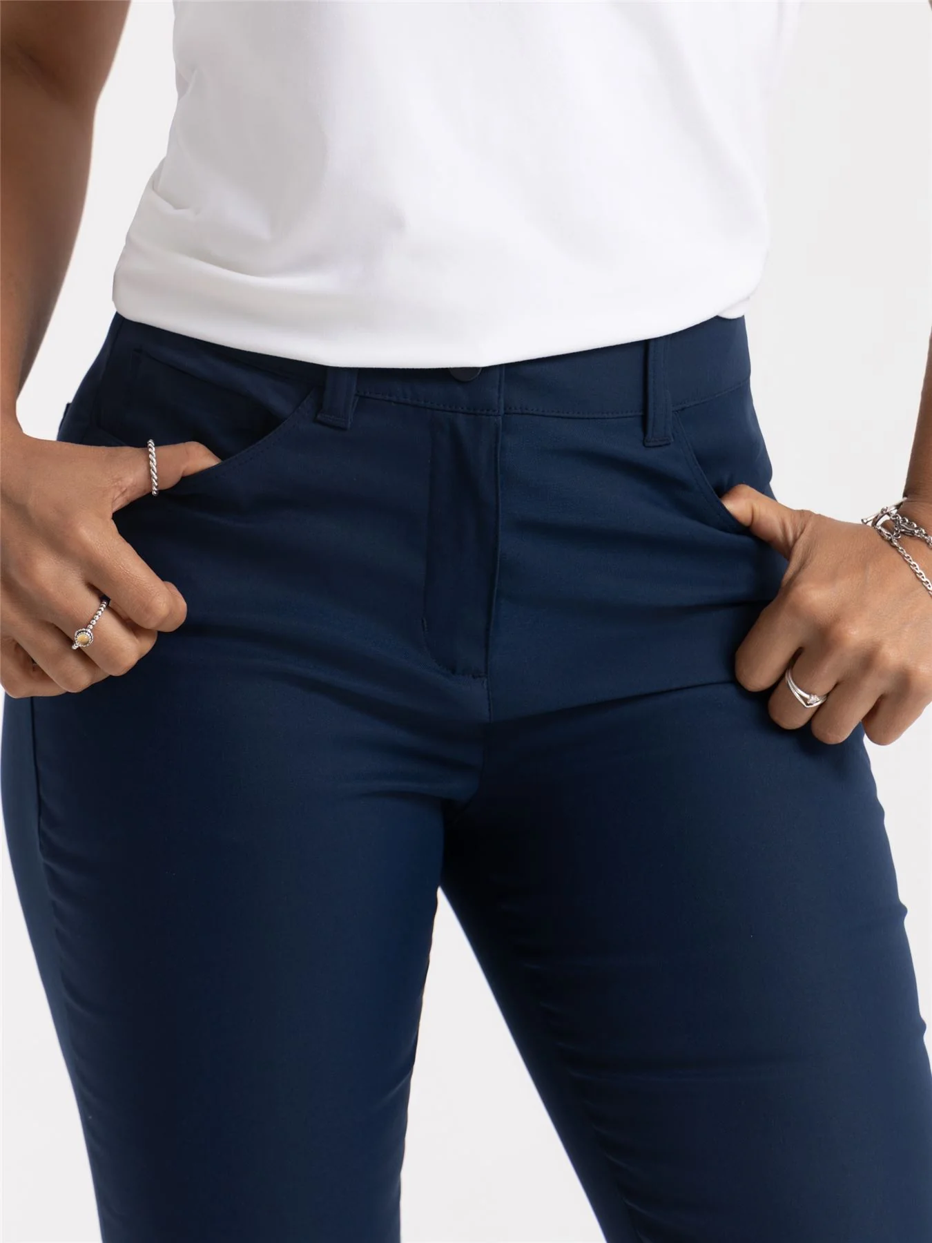 Ultimate365 Twistweave Five Pocket Trousers Navy - Image 3