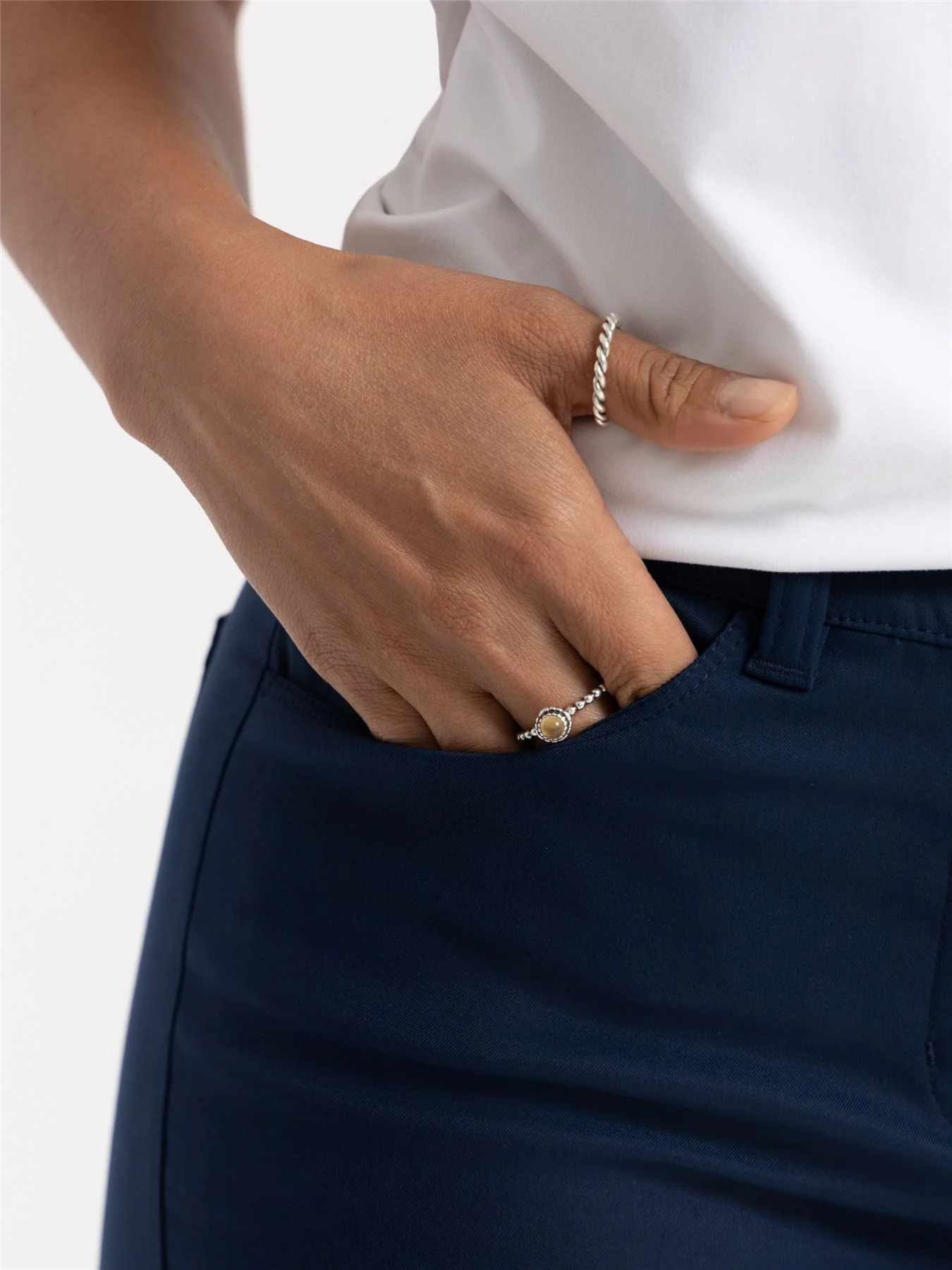 Ultimate365 Twistweave Five Pocket Trousers Navy - Image 4