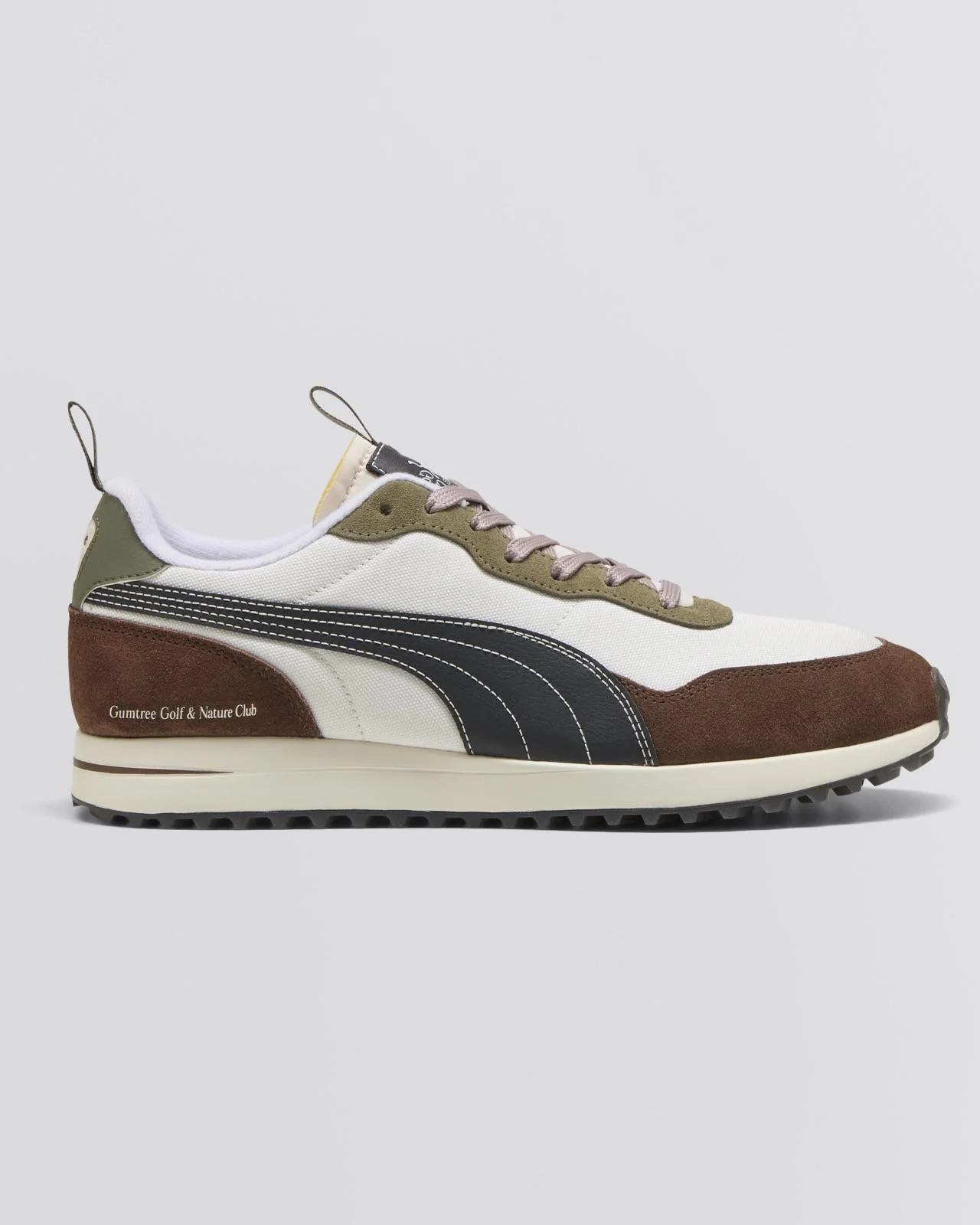x GGNC Helsinki G Spikeless Golf Shoe Warm White/Flat Dark Gray/Dark Sage