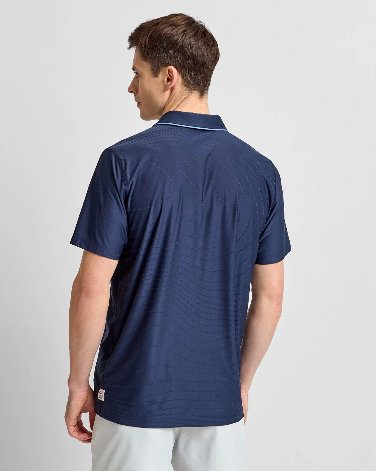 x RC Jacquard Polo Deep Navy - Image 2